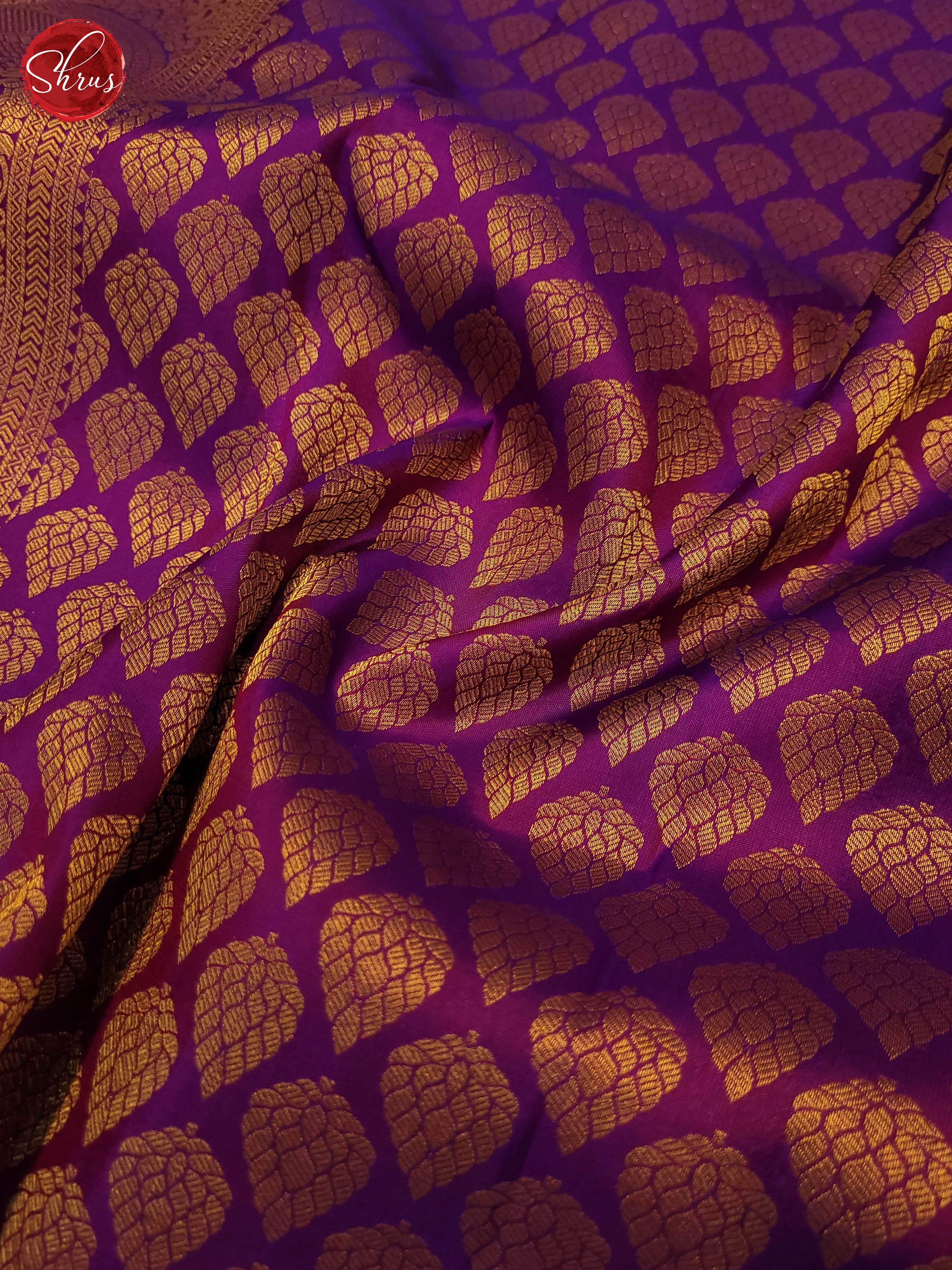 purple(Single tone)-Kanchipuram Silk saree - Shop on ShrusEternity.com