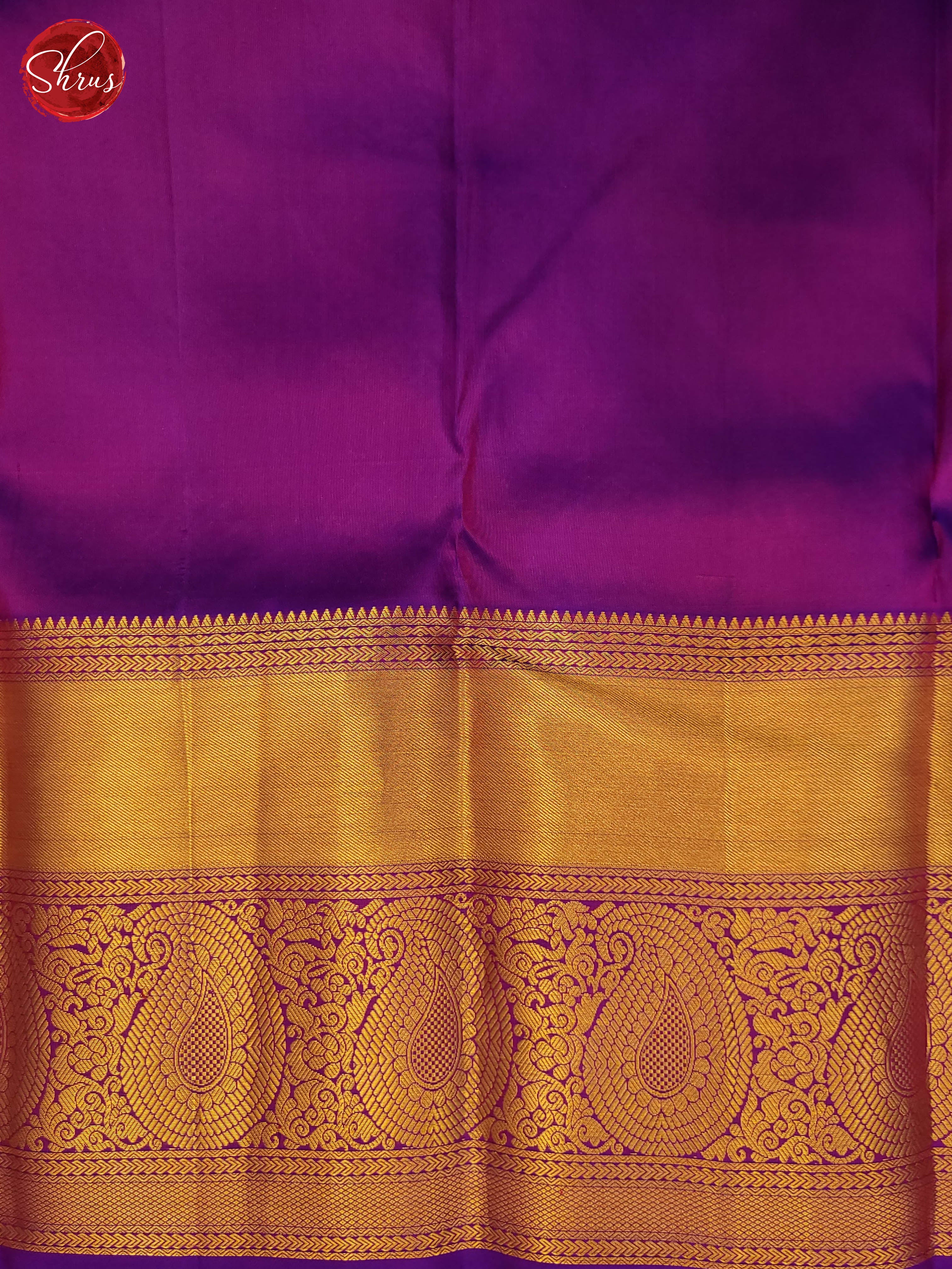 purple(Single tone)-Kanchipuram Silk saree - Shop on ShrusEternity.com