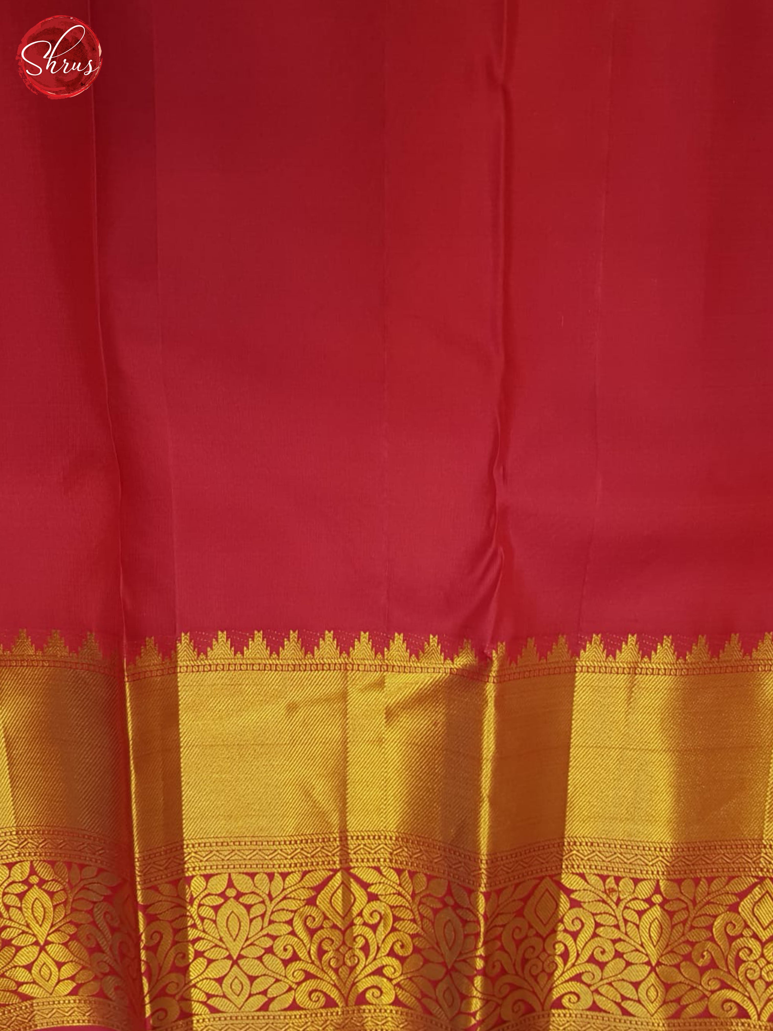 Reddish Pink(single tone)-Kanchipuram silk saree - Shop on ShrusEternity.com