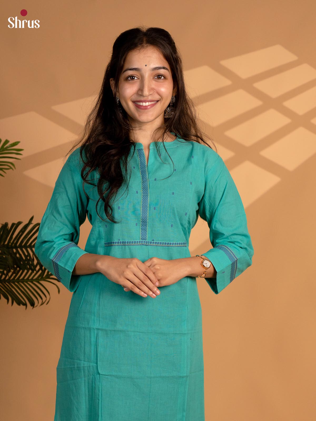 Teal Blue - Readymade Kurti