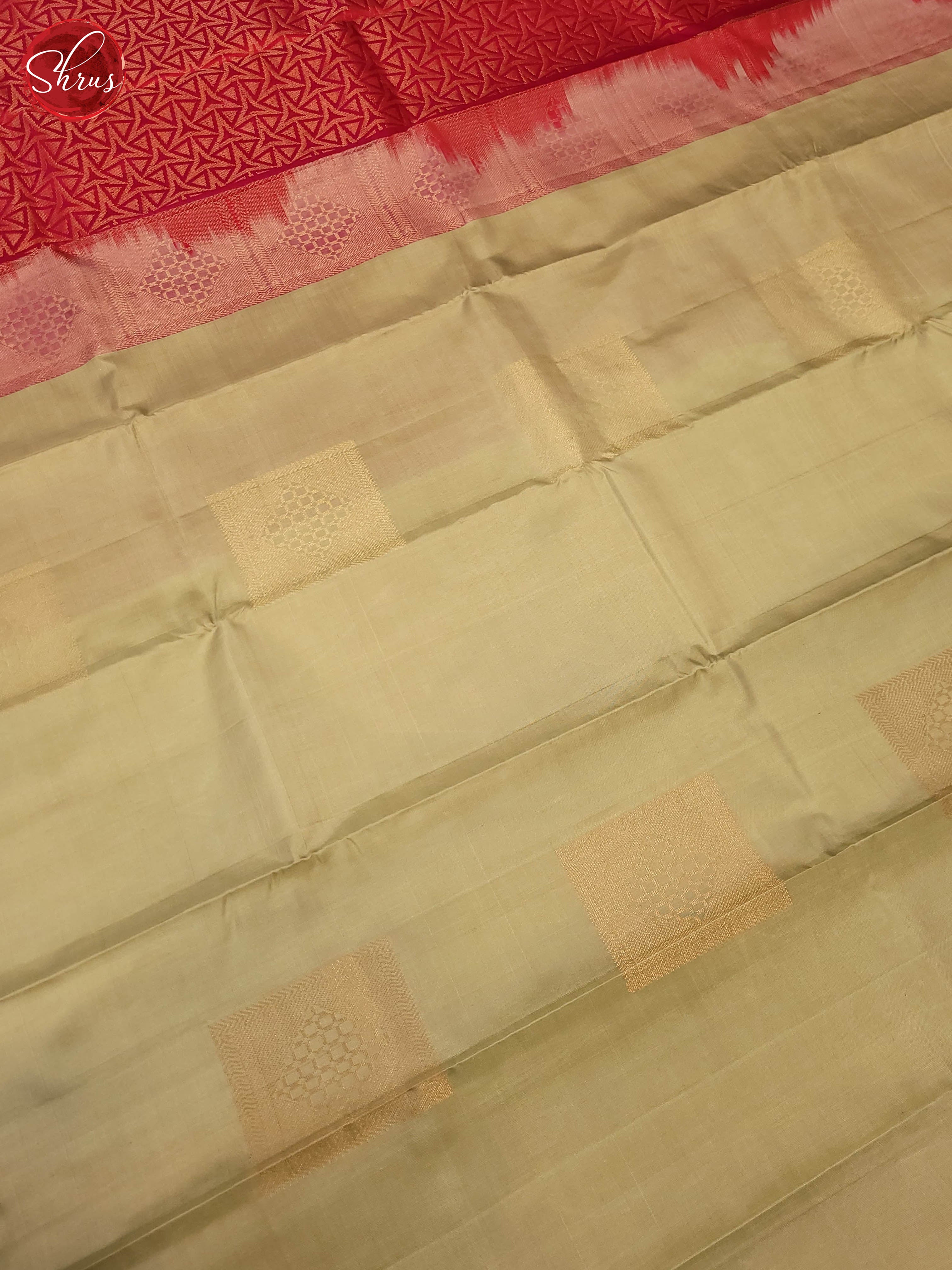 Grey and pink-Soft Silk Saree - Shop on ShrusEternity.com