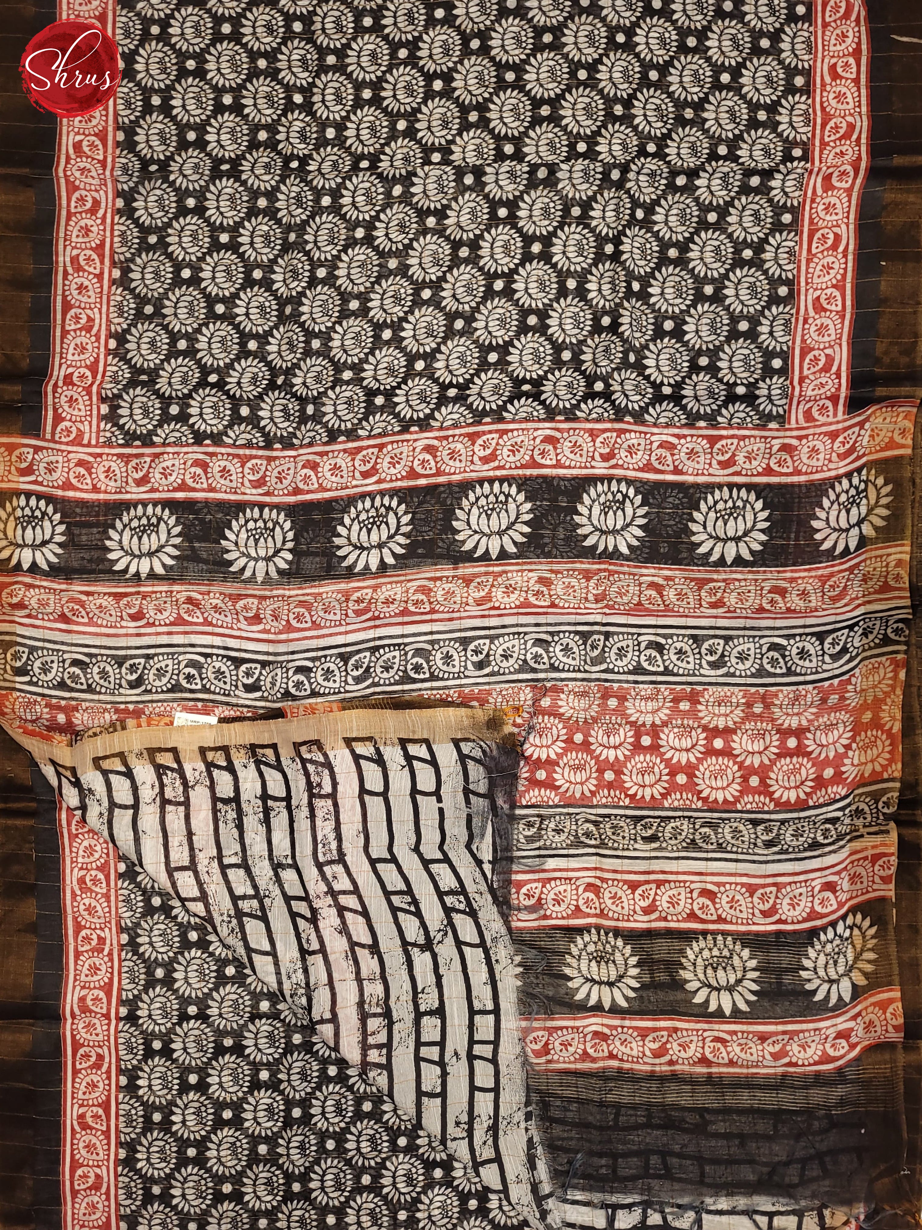 Black & White- Jaipur cotton Saree - Shop on ShrusEternity.com