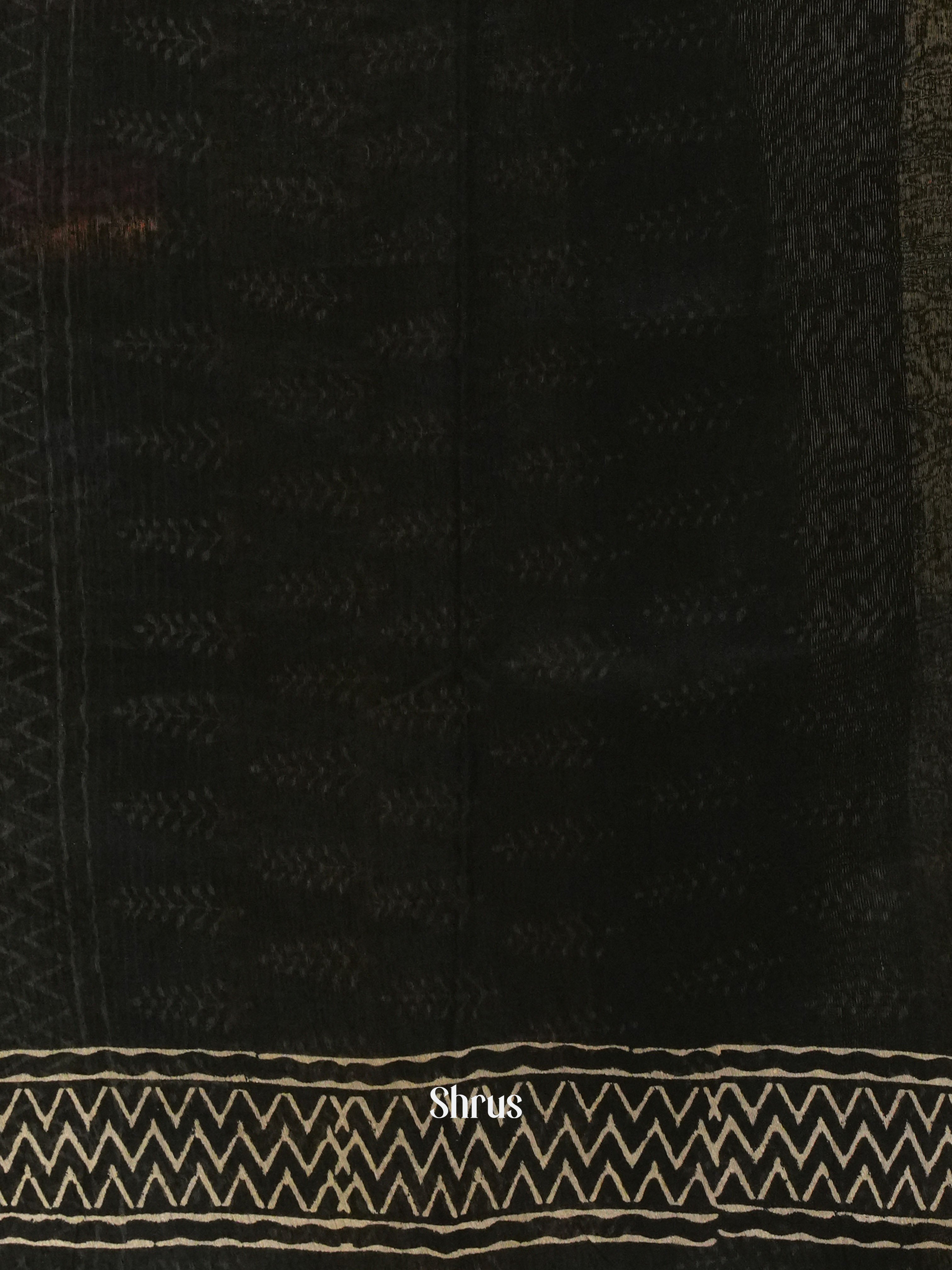 Black(Single Tone) -Jaipur cotton  Saree