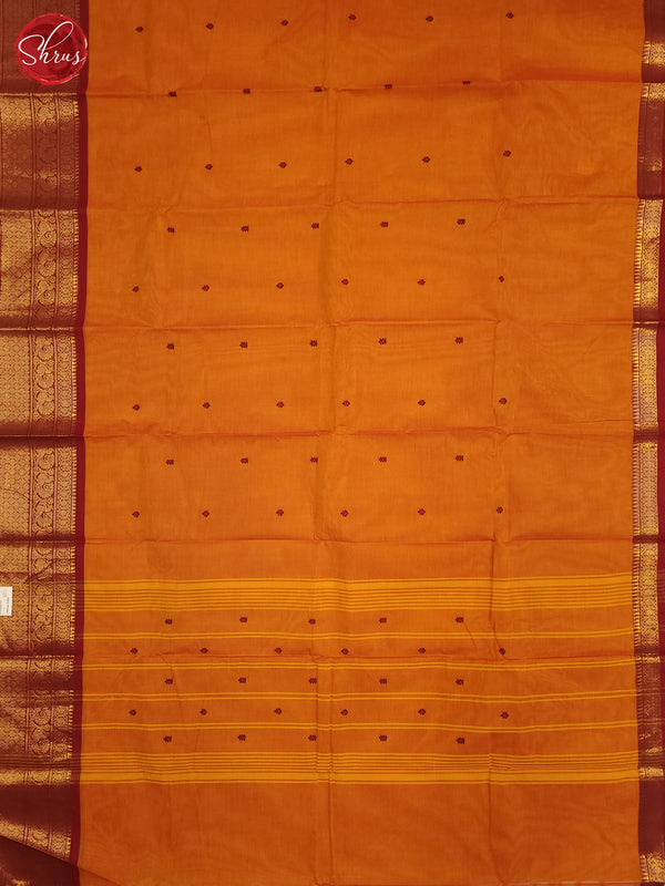 Orange & Red - Chettinad Cotton Saree