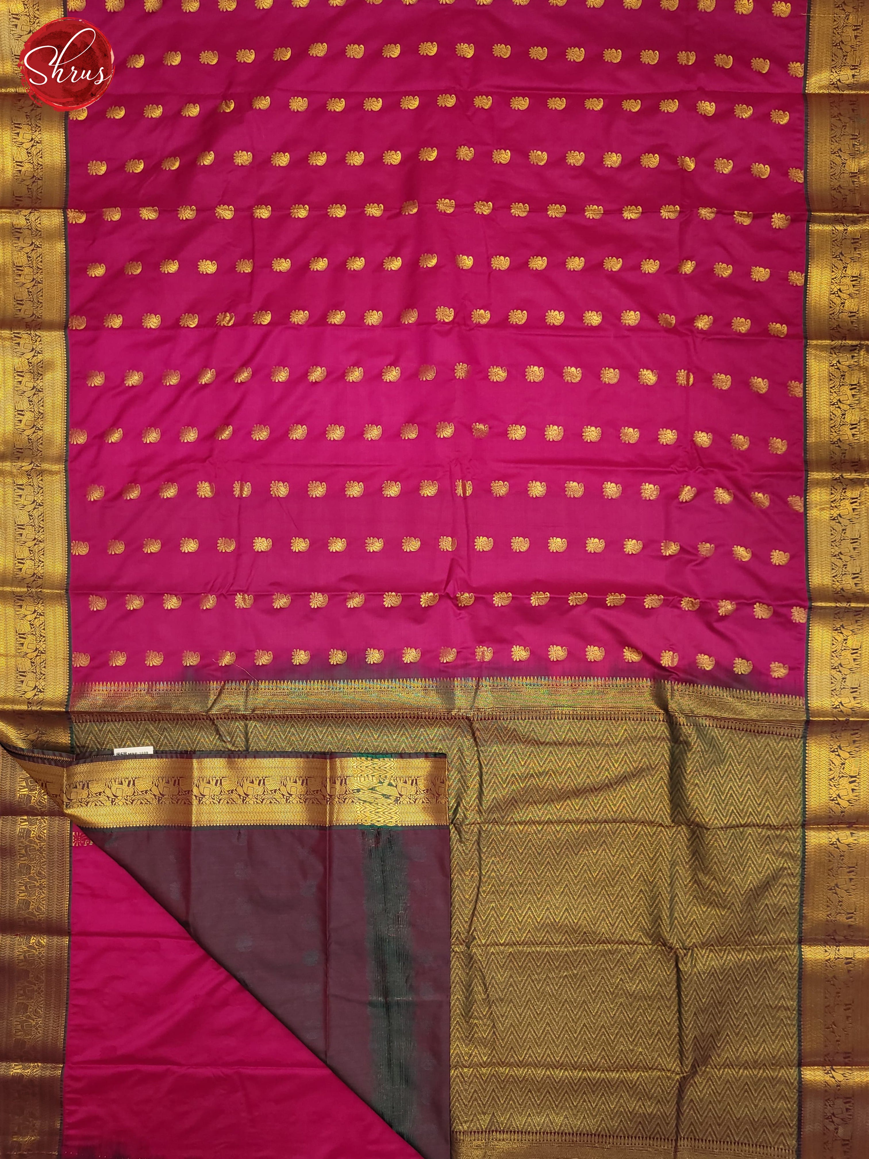 Pink & Purple - Semi Kanchipuram Saree - Shop on ShrusEternity.com