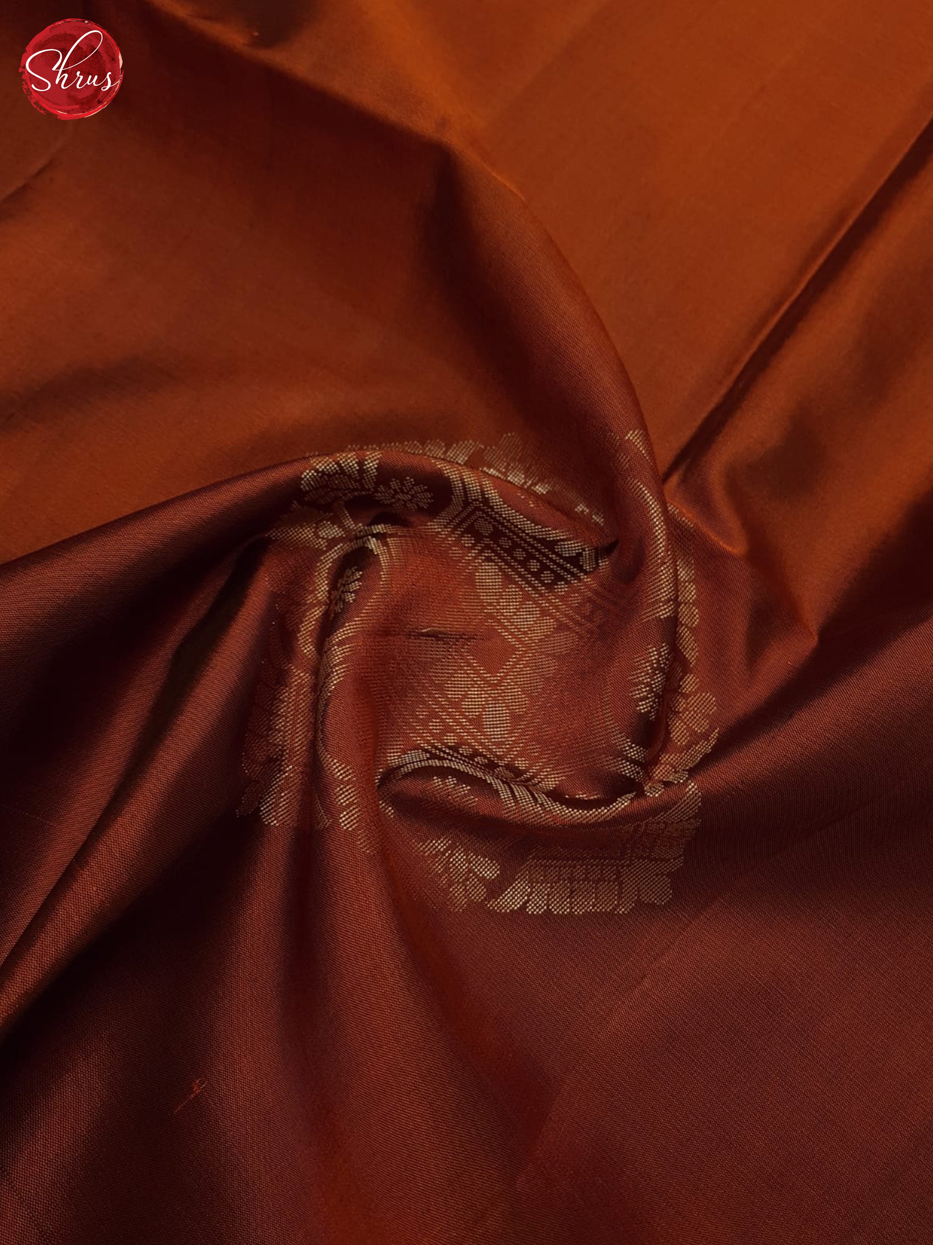 Brick Orange & Purple - Soft Silk Saree - Shop on ShrusEternity.com