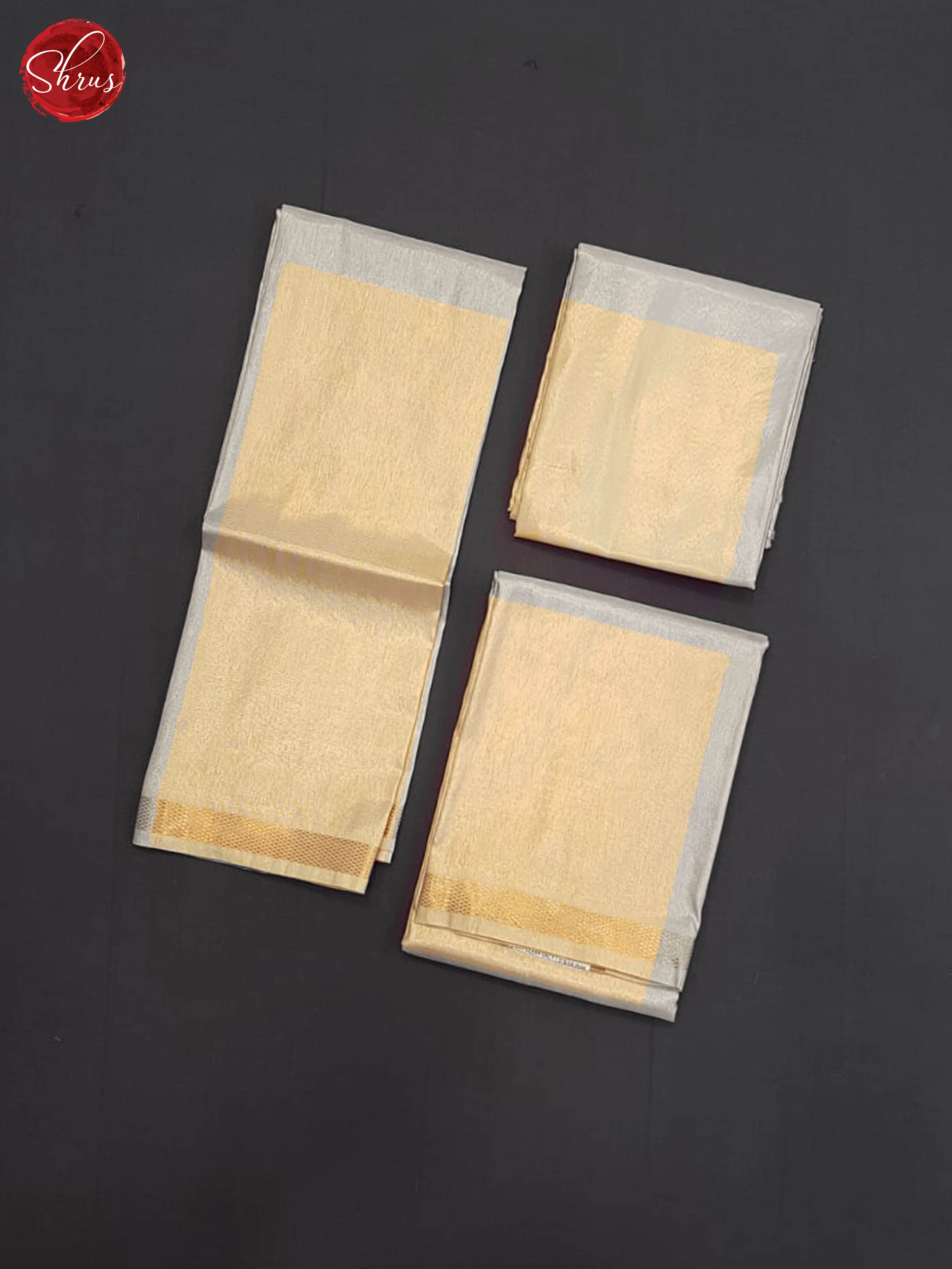 Gold & Silver - Mens  Semi Tissue Veshti (8/4) - Shop on ShrusEternity.com