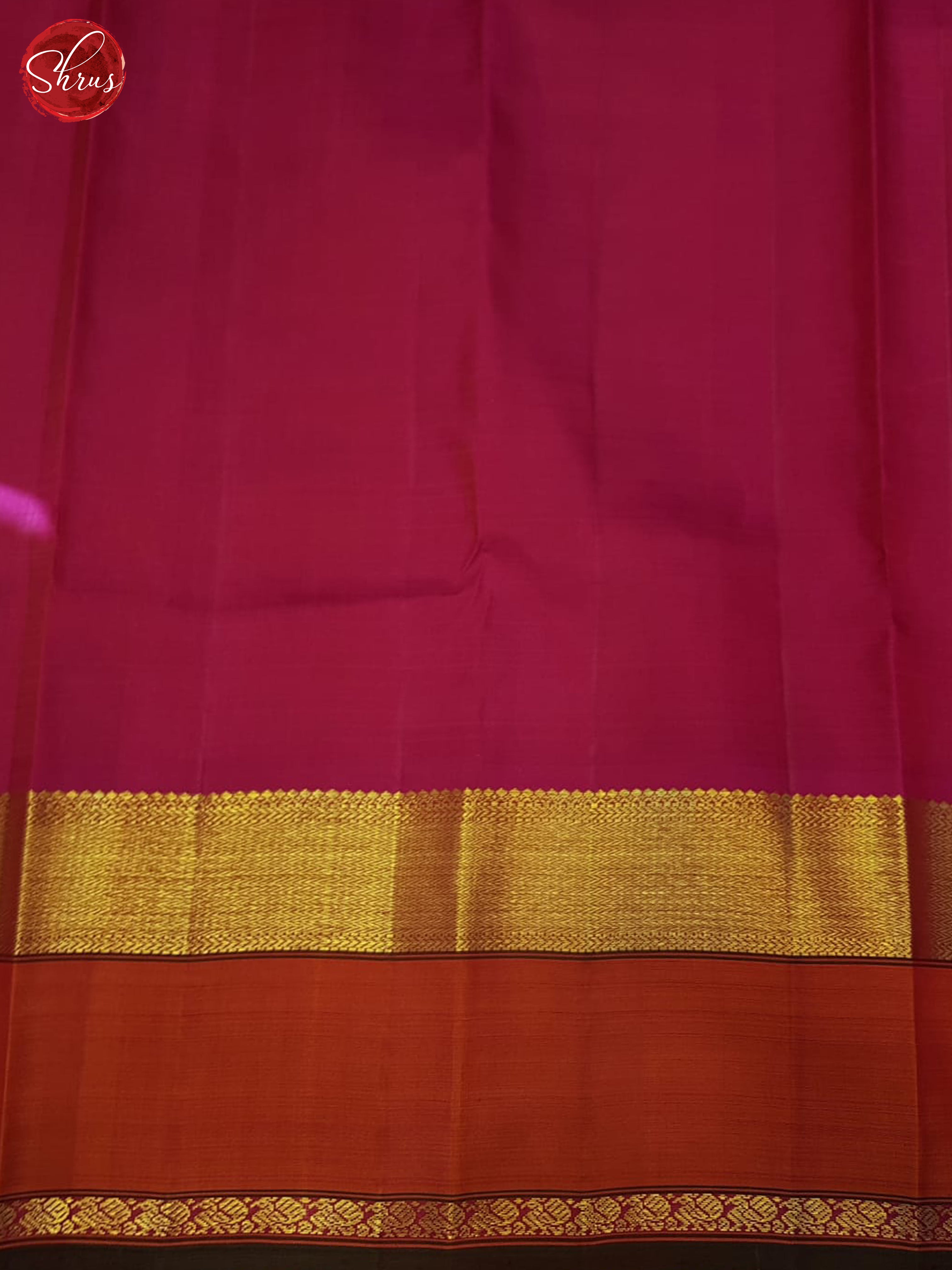 Dual Toned Purple & Orangish Pink - Kanchipuram Silk - Shop on ShrusEternity.com