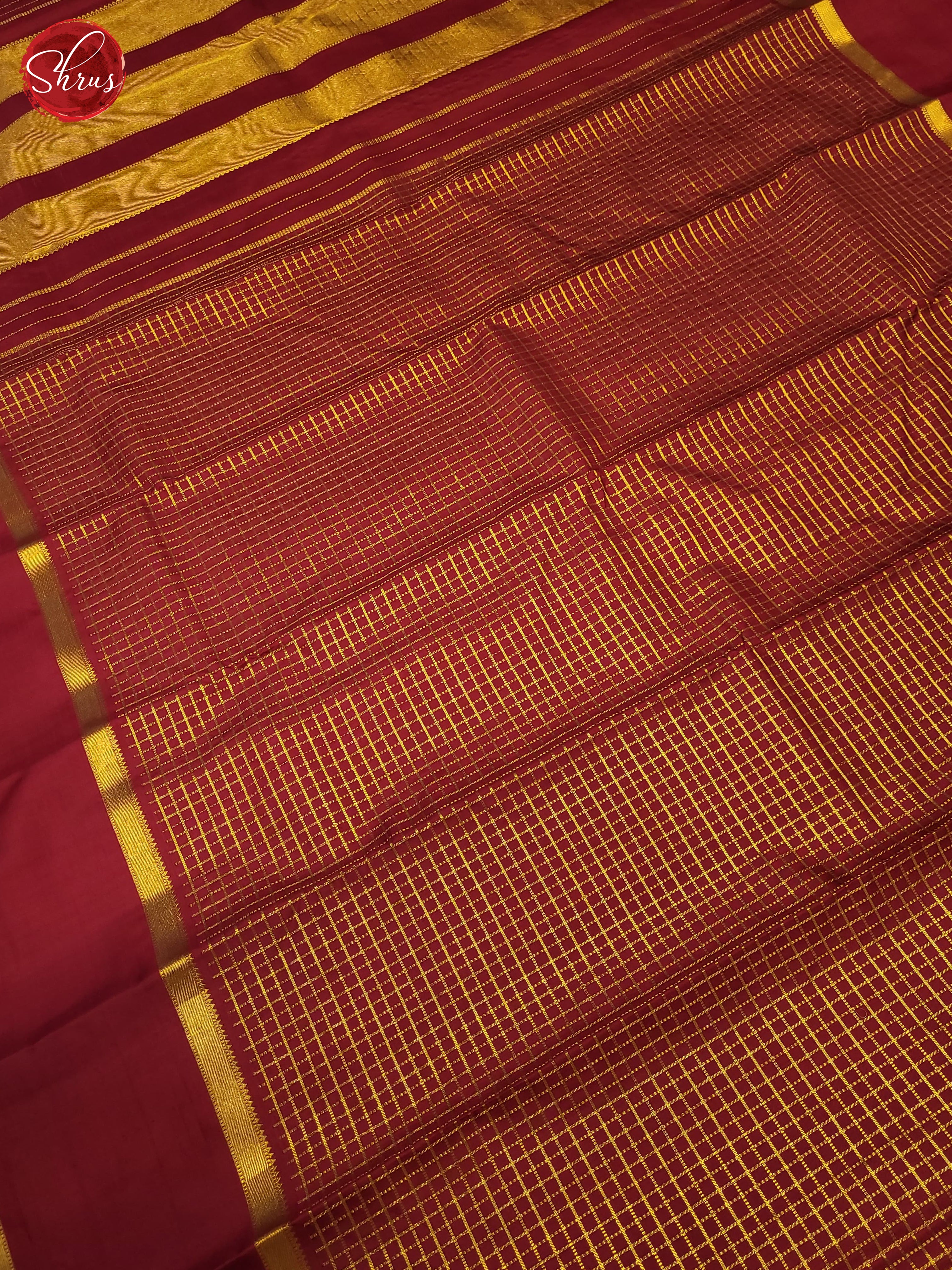 Red(Single Tone) - Kanchipuram silk  Saree - Shop on ShrusEternity.com