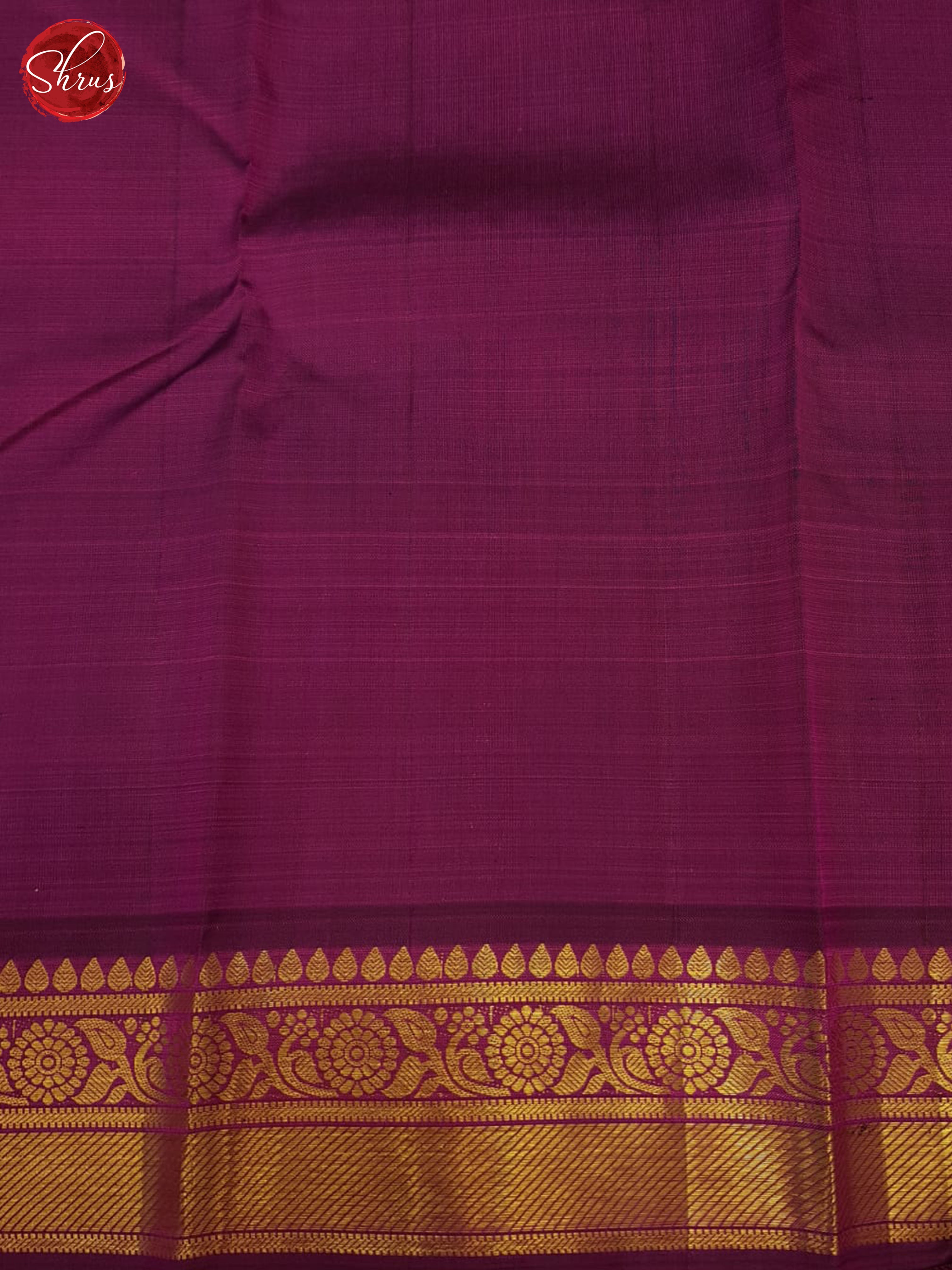 Peaches Pink And Purple-Kanchipuram Silk Saree - Shop on ShrusEternity.com