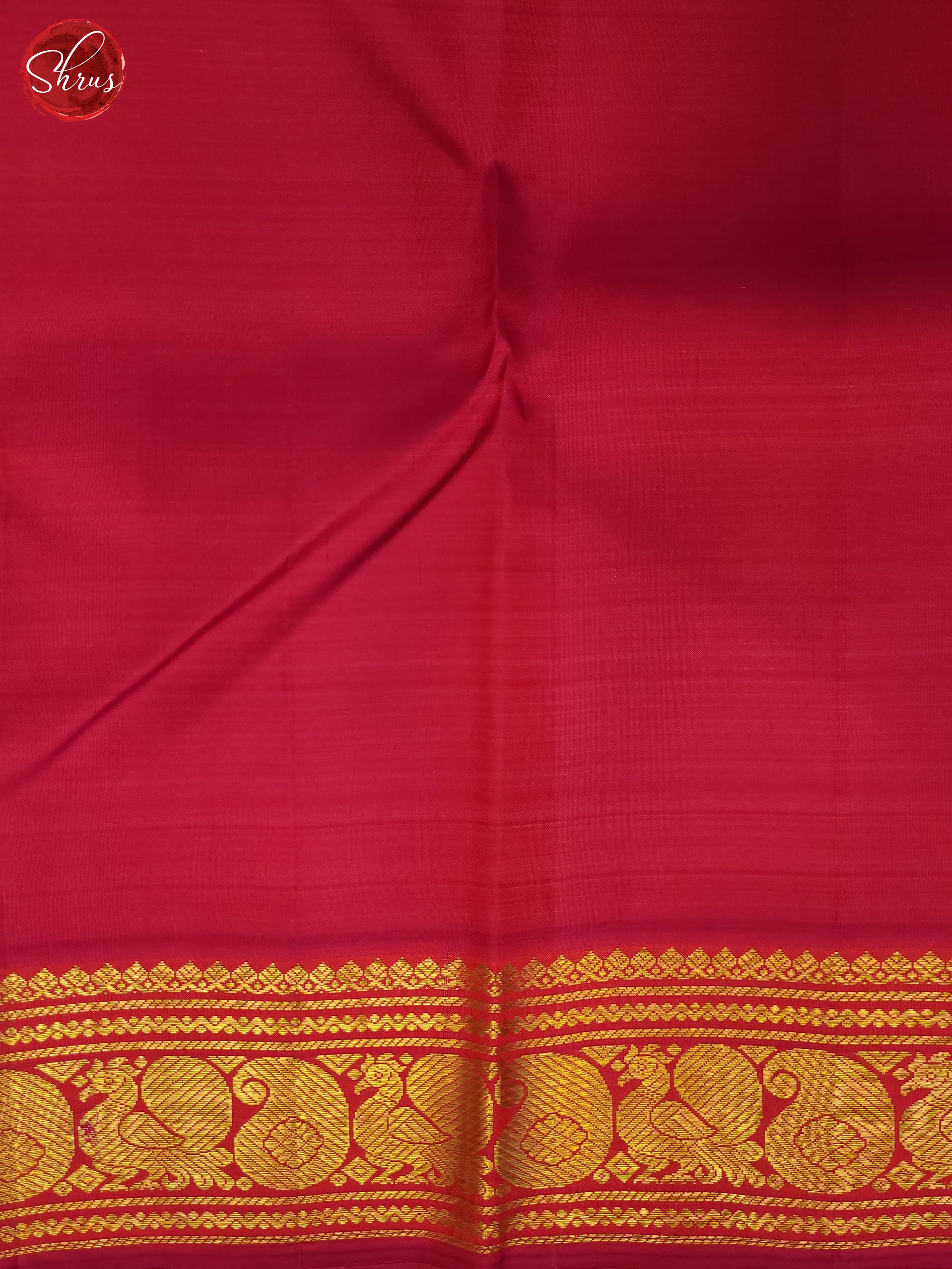 Yellow and pink-Kanchipuram Silk Saree - Shop on ShrusEternity.com