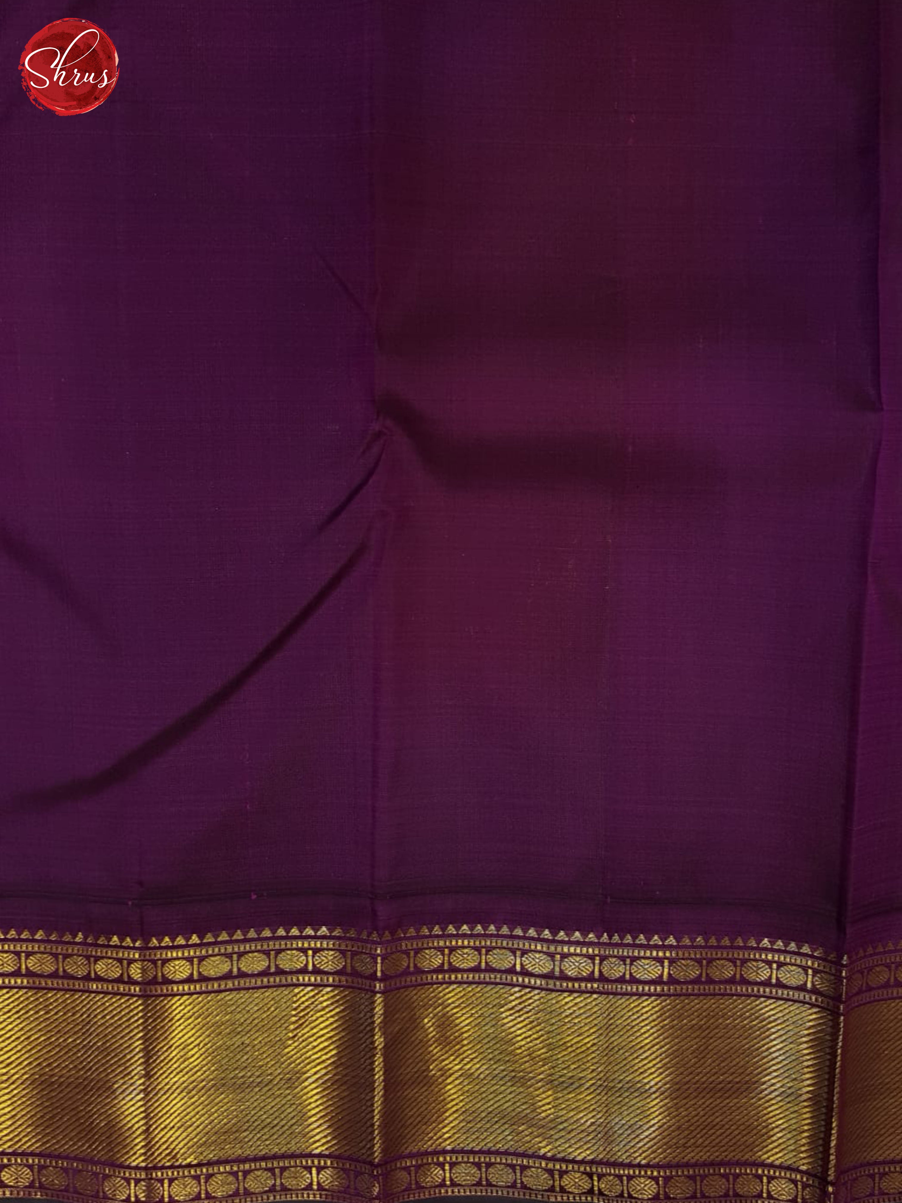 Fiery Orange And Purple-Kanchipuram Silk Saree - Shop on ShrusEternity.com