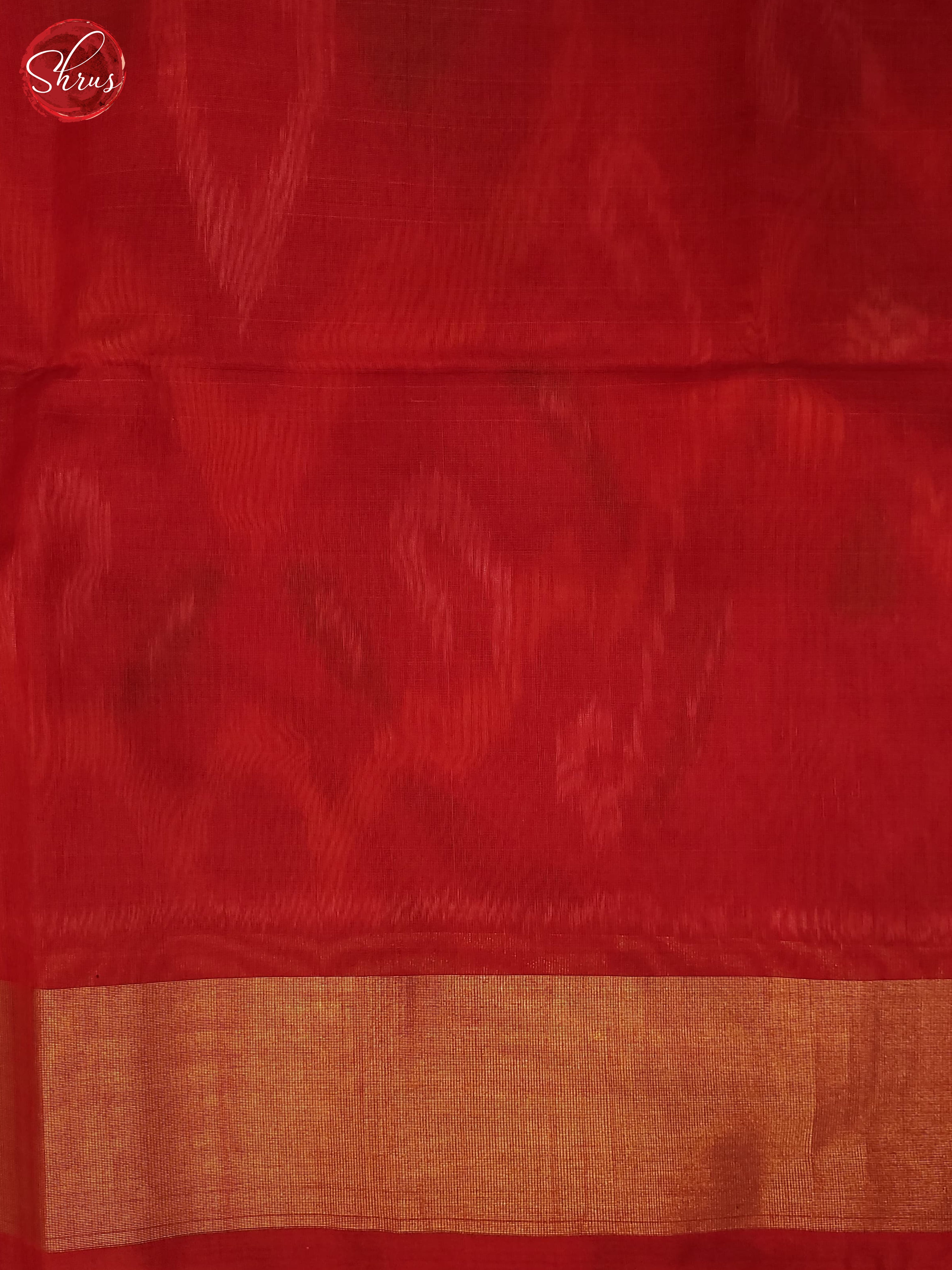 Beige & Red- Pochampally sico Saree - Shop on ShrusEternity.com