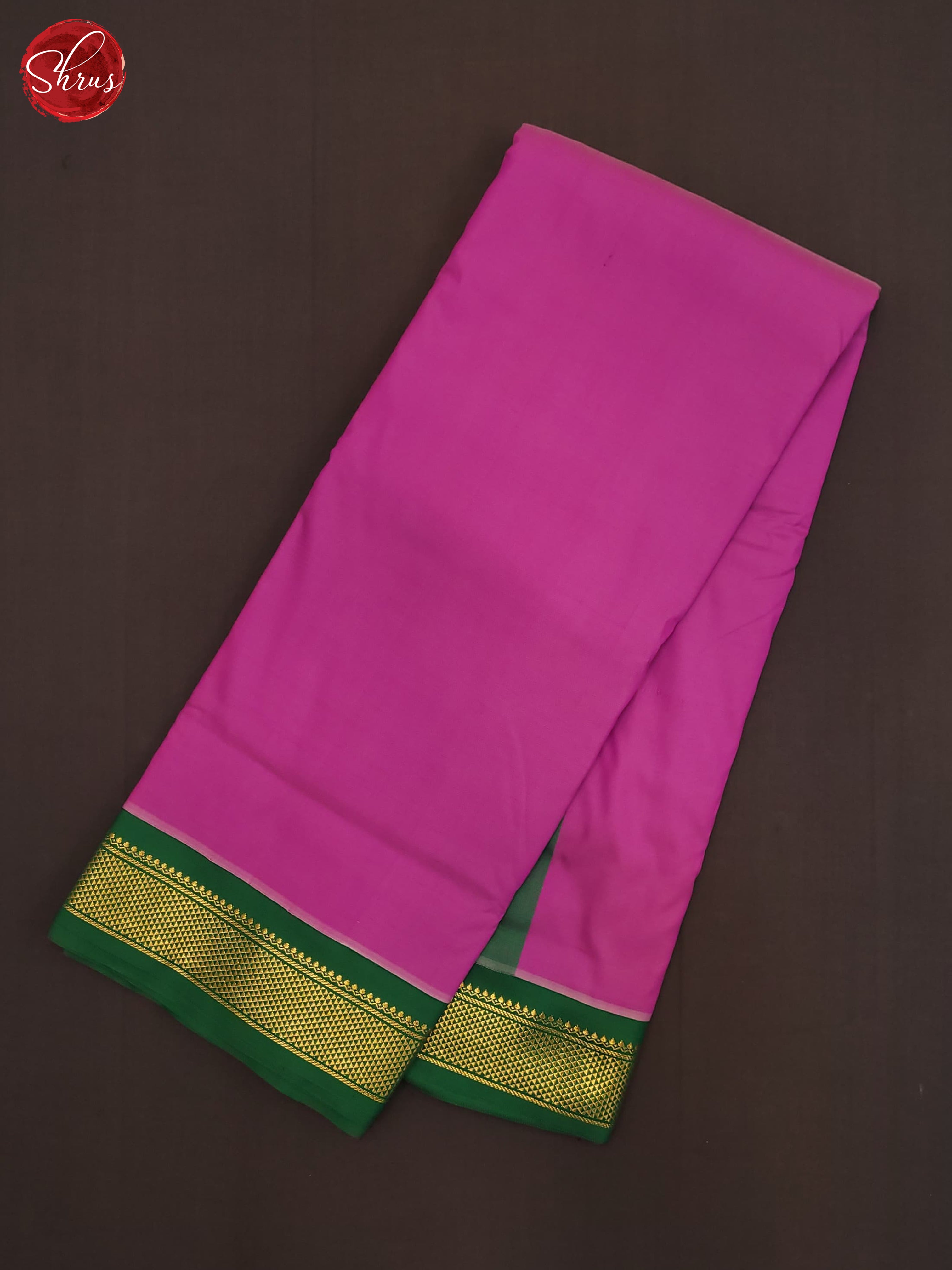 Pink & Green - Semi Softsilk Saree(9 Yards) - Shop on ShrusEternity.com