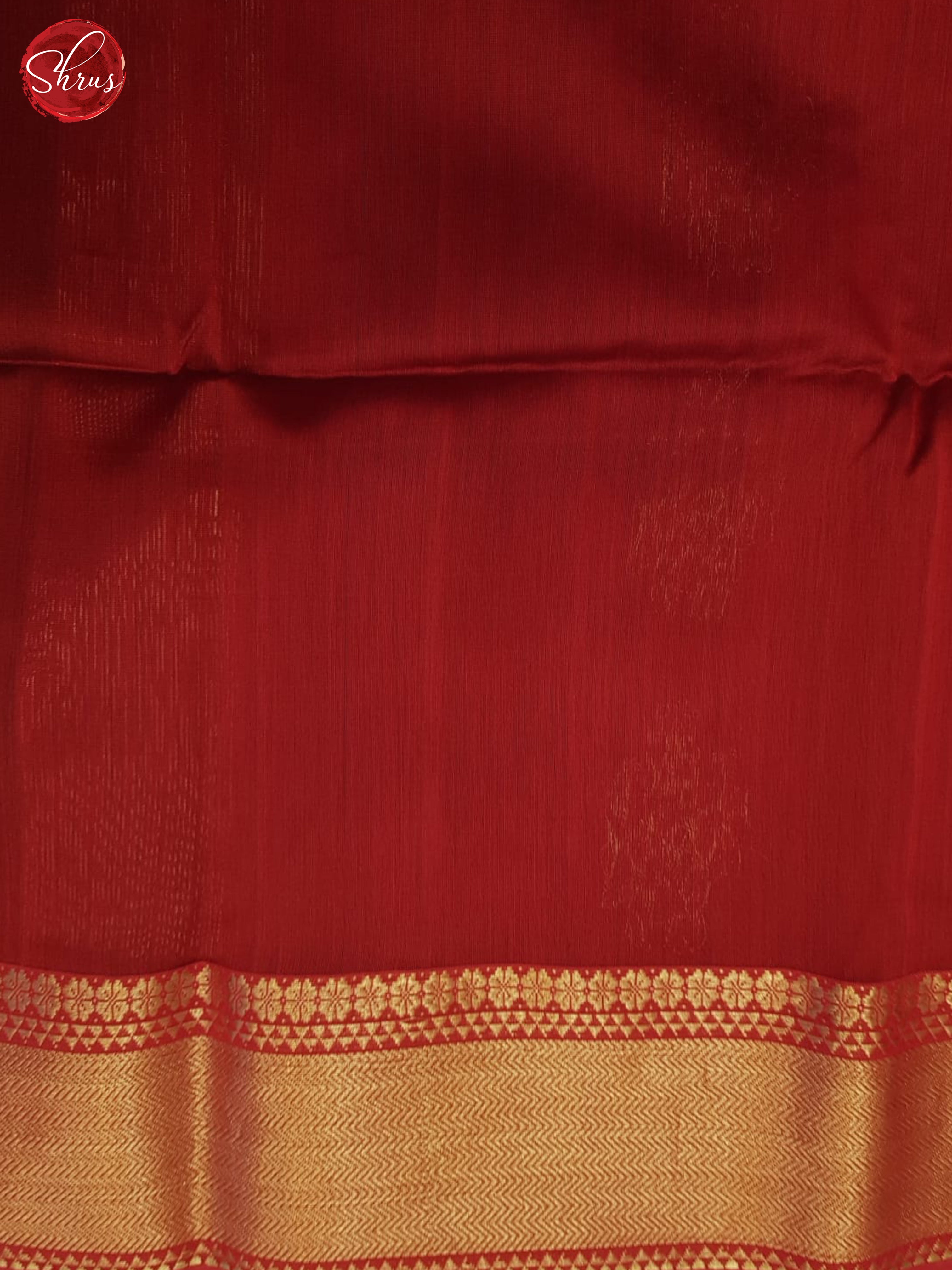 Black And Red- Maheshwari Silk Cotton Saree - Shop on ShrusEternity.com