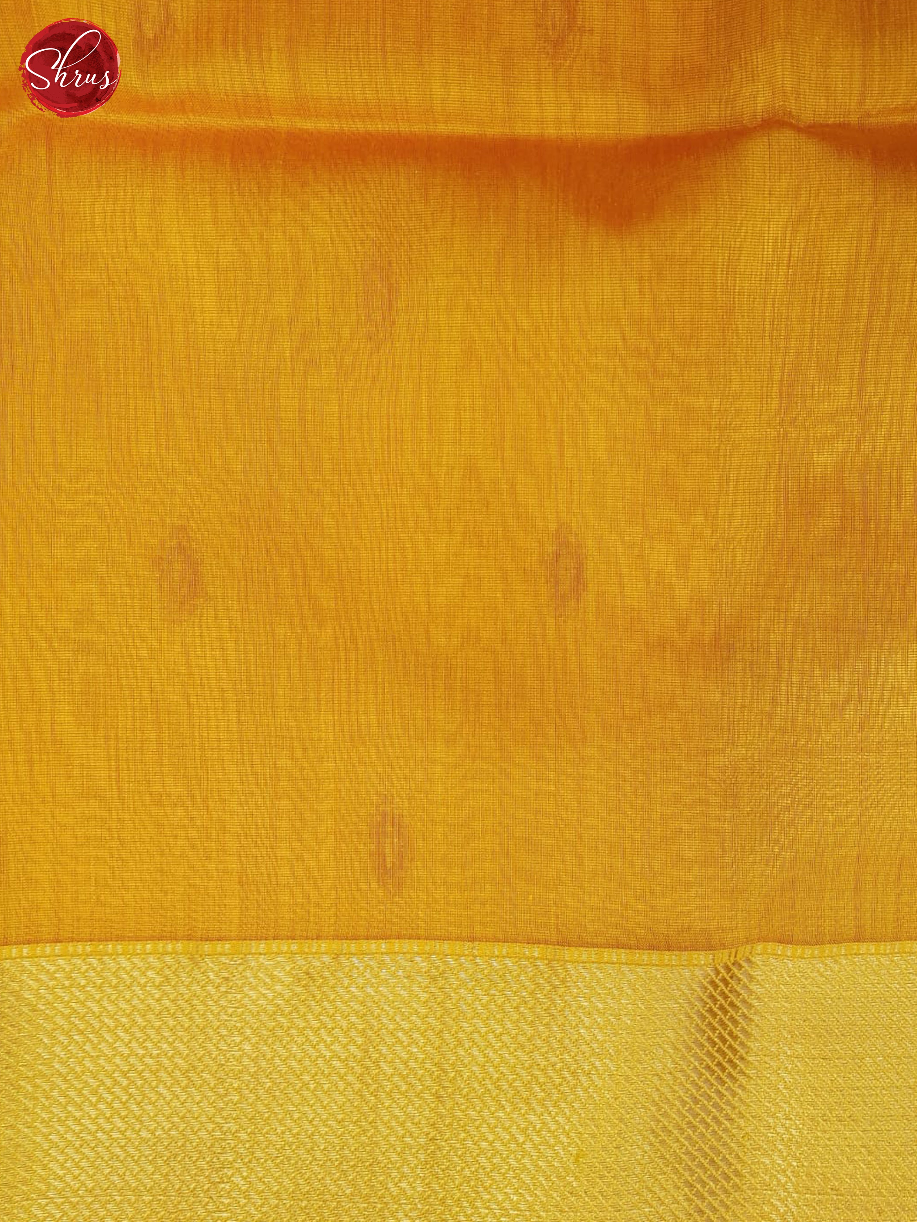 Red And Mustard- Maheshwari Silk Cotton Saree - Shop on ShrusEternity.com