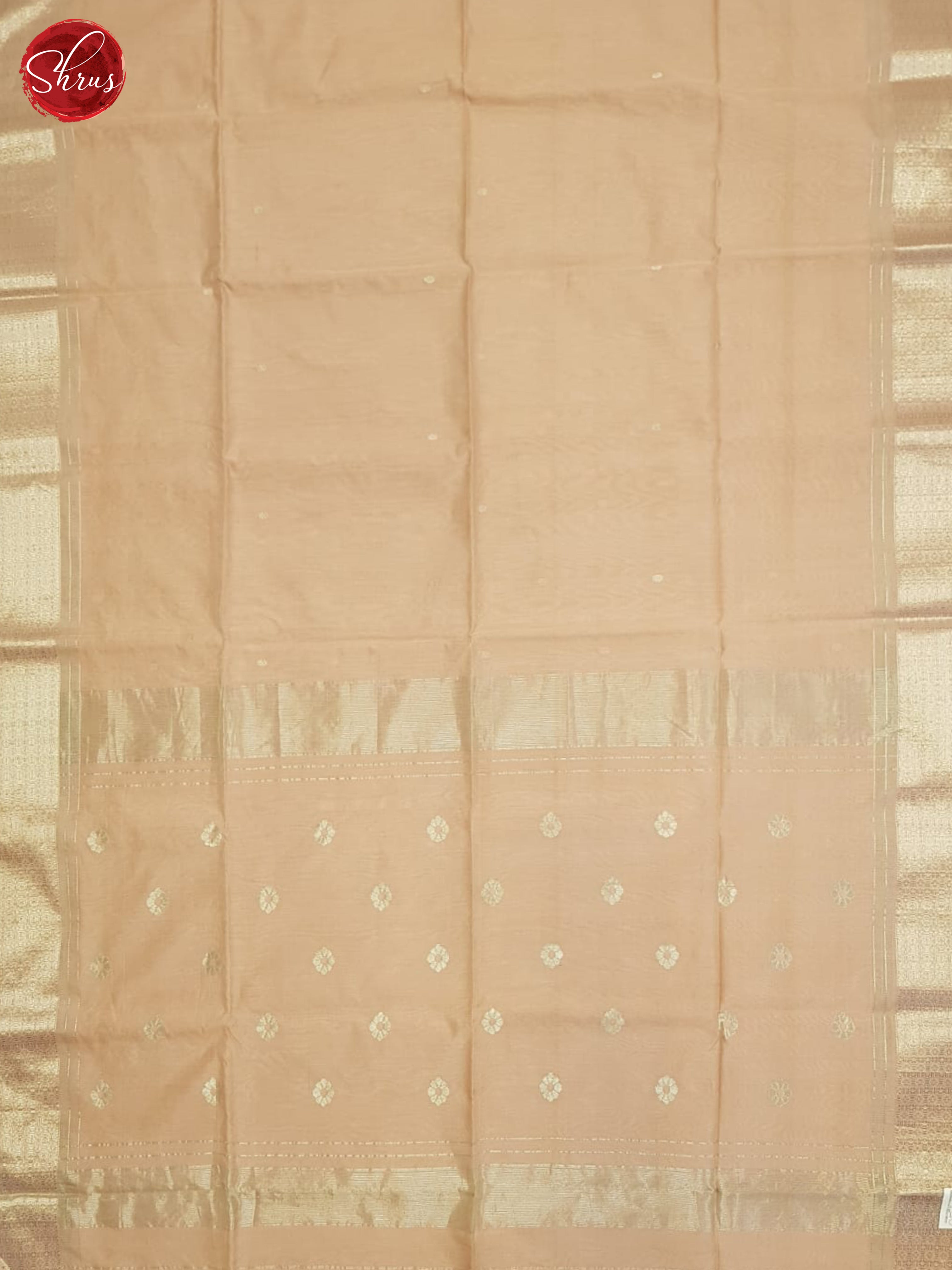 Peach(Single Tone)- Maheshwari Silk Cotton Saree - Shop on ShrusEternity.com