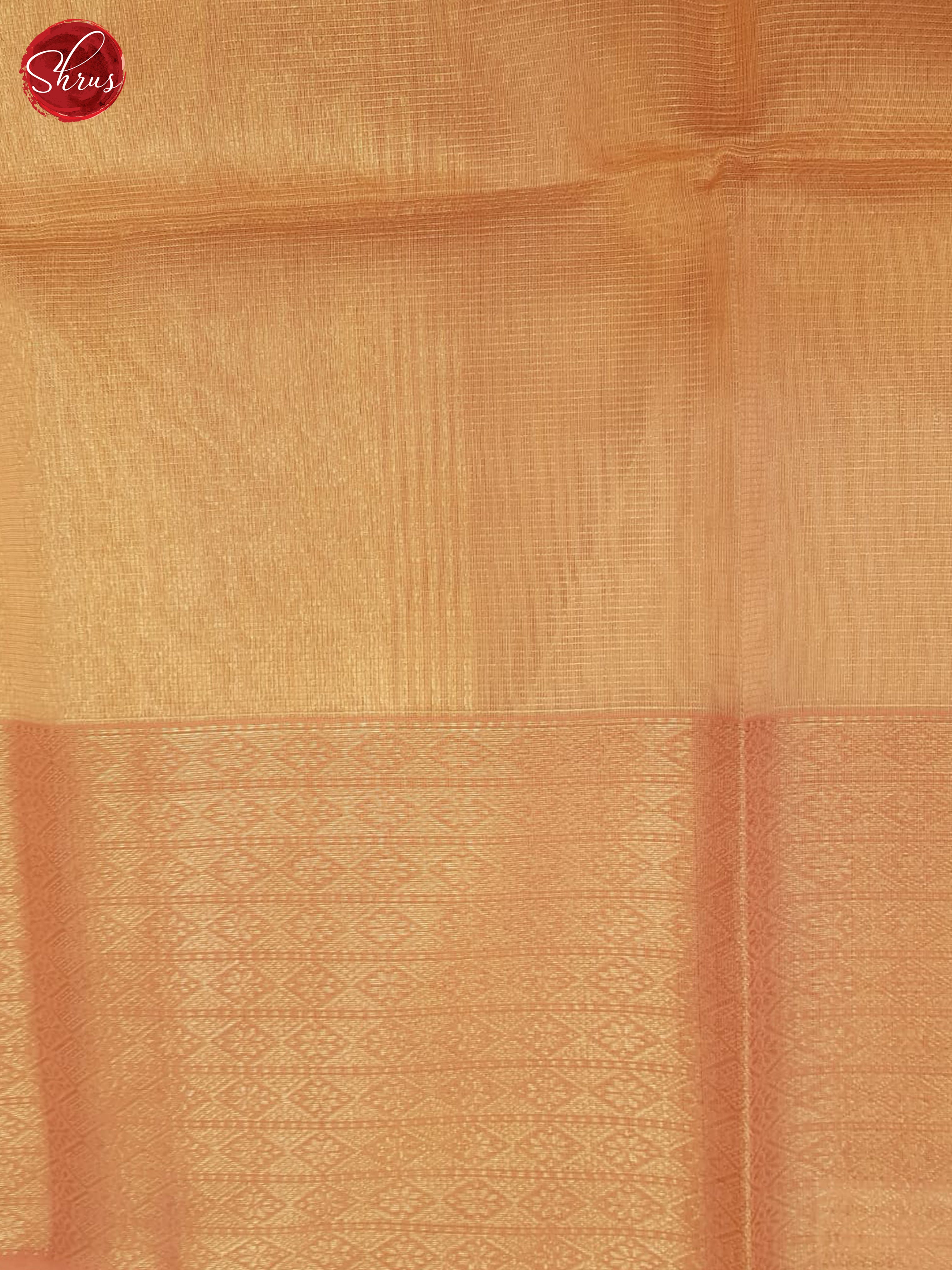 Peachish Pink(Single Tone)- Maheshwari Silk Cotton Saree - Shop on ShrusEternity.com