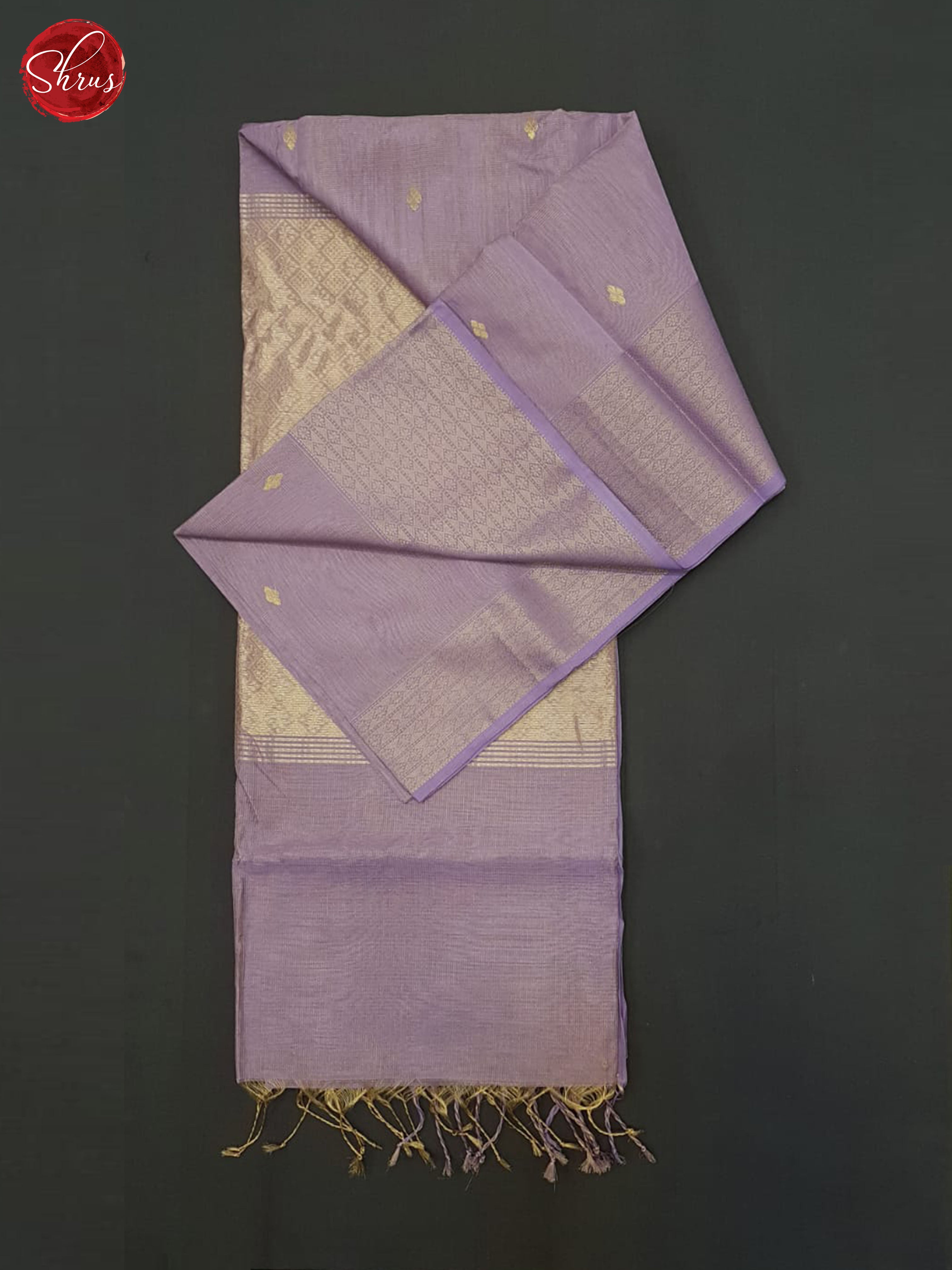 Lavender(Single Tone)- Maheshwari silkcotton Saree - Shop on ShrusEternity.com