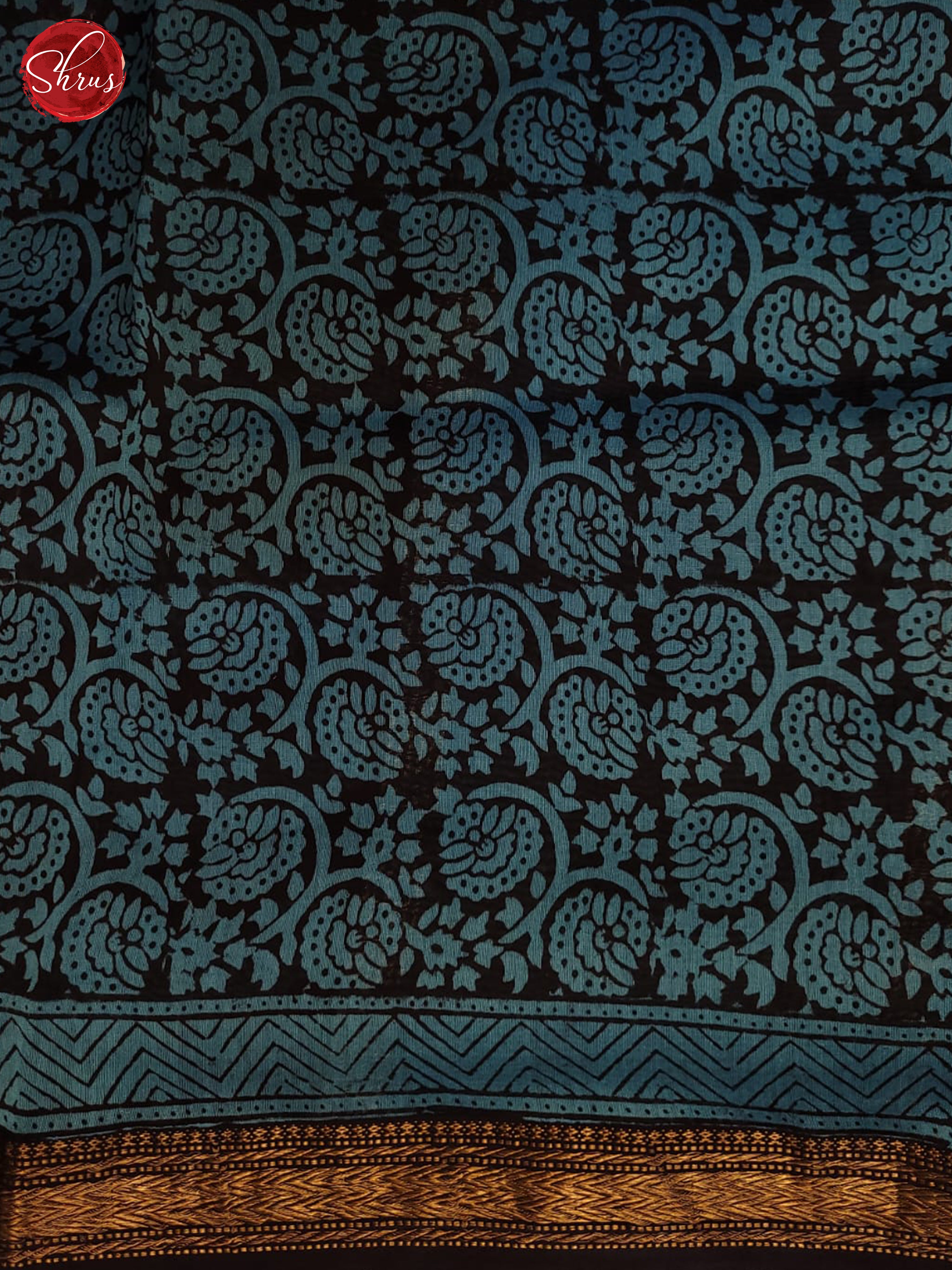 Blue & Black - Maheshwari silkcotton - Shop on ShrusEternity.com