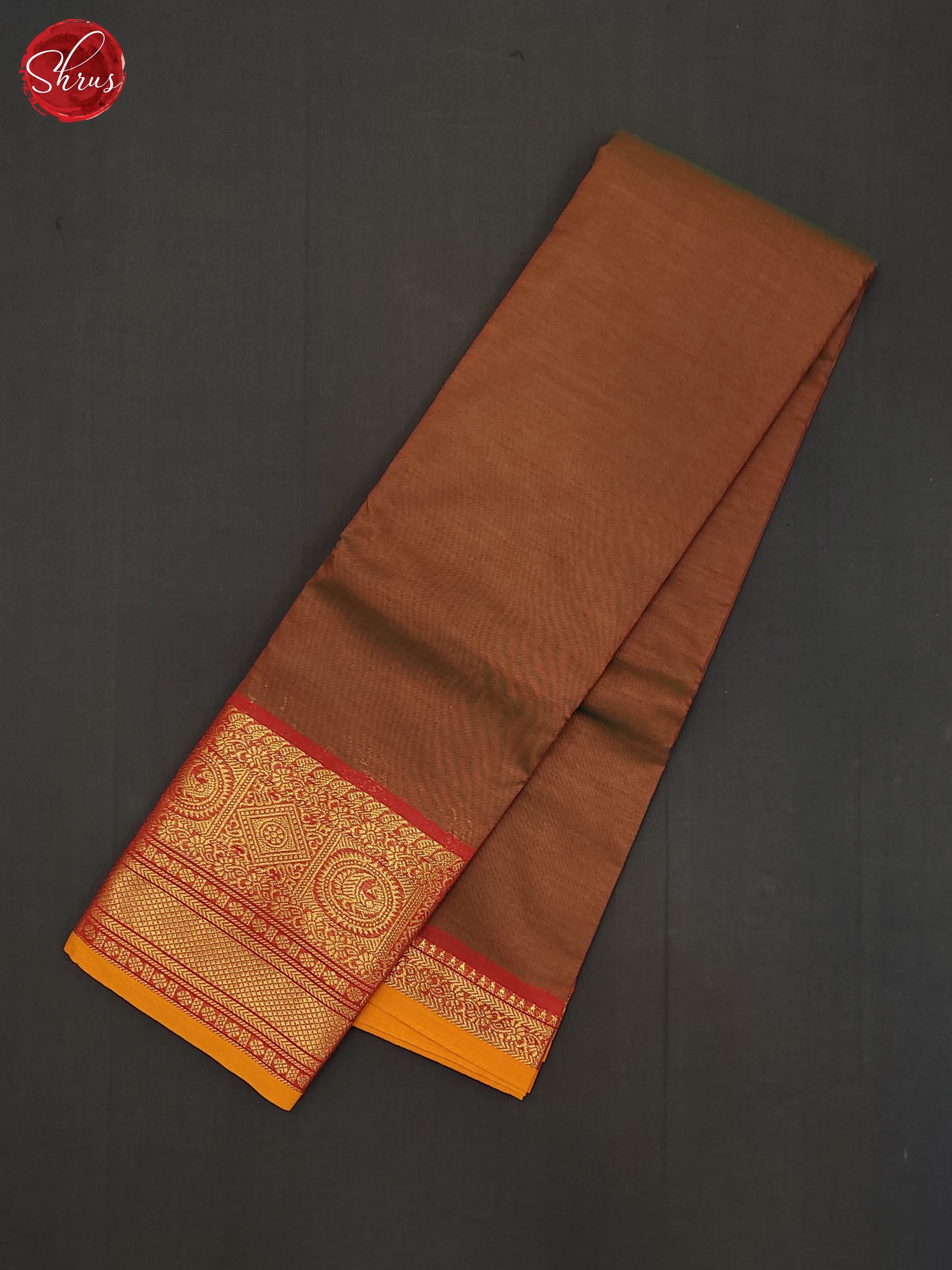 Honey & Red - Silkcotton-halfpure Saree - Shop on ShrusEternity.com