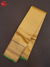 Gold & Green - Silkcotton-halfpure Saree - Shop on ShrusEternity.com