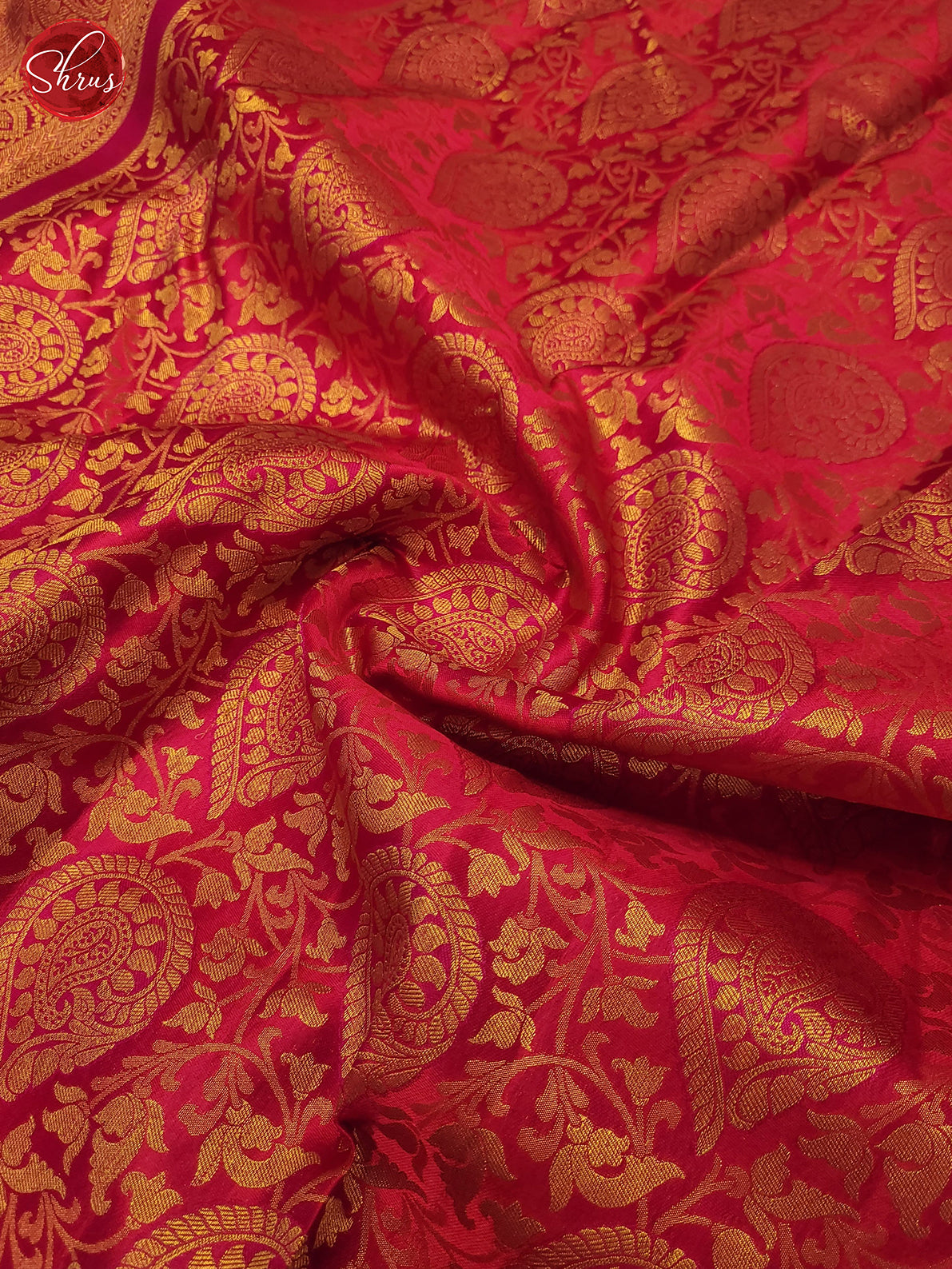Rani Pink(Single Tone)- Kanchipuram Silk Saree - Shop on ShrusEternity.com