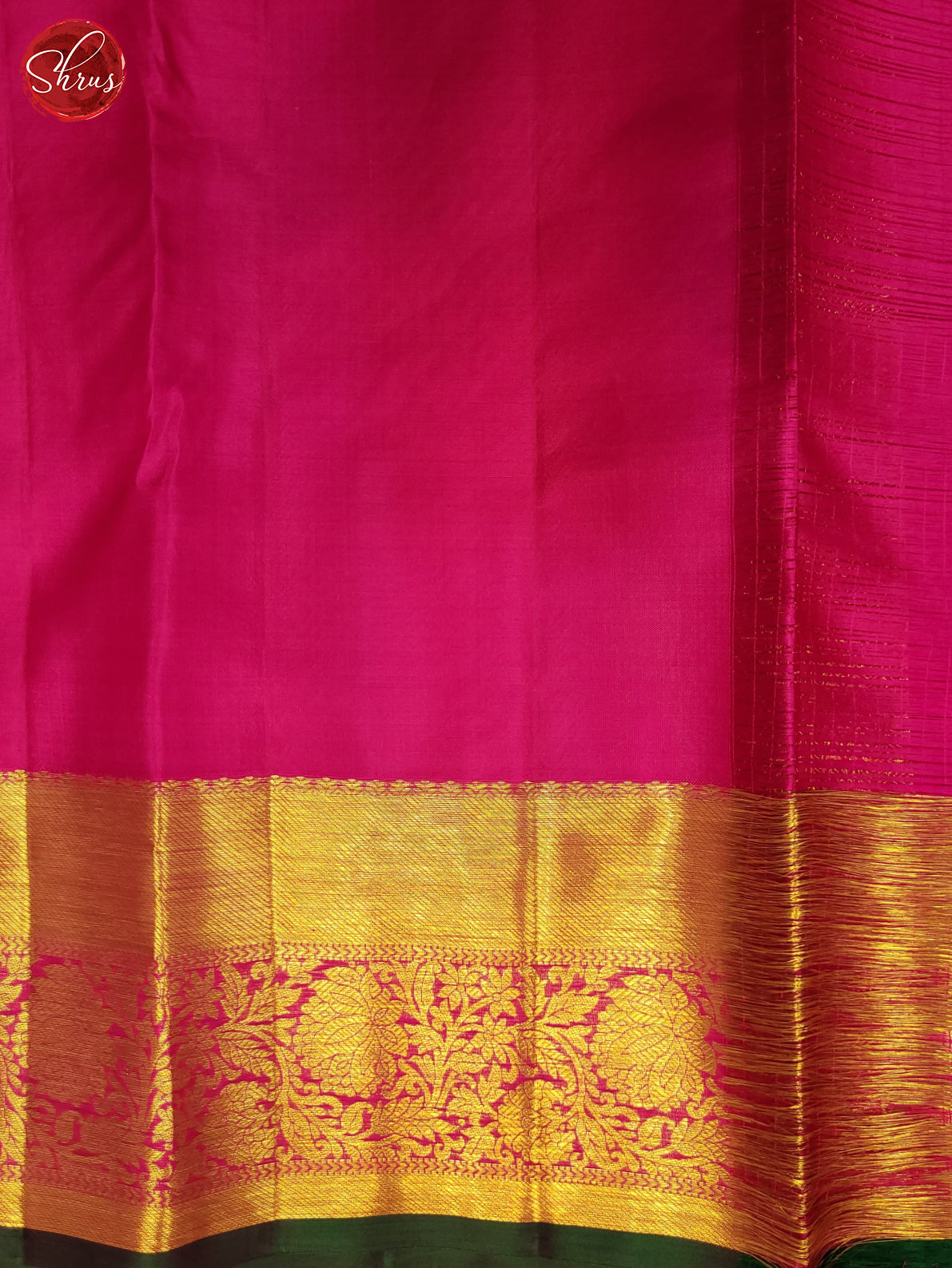 Peachish Pink & Pink - Kanchipuram Silk Saree - Shop on ShrusEternity.com