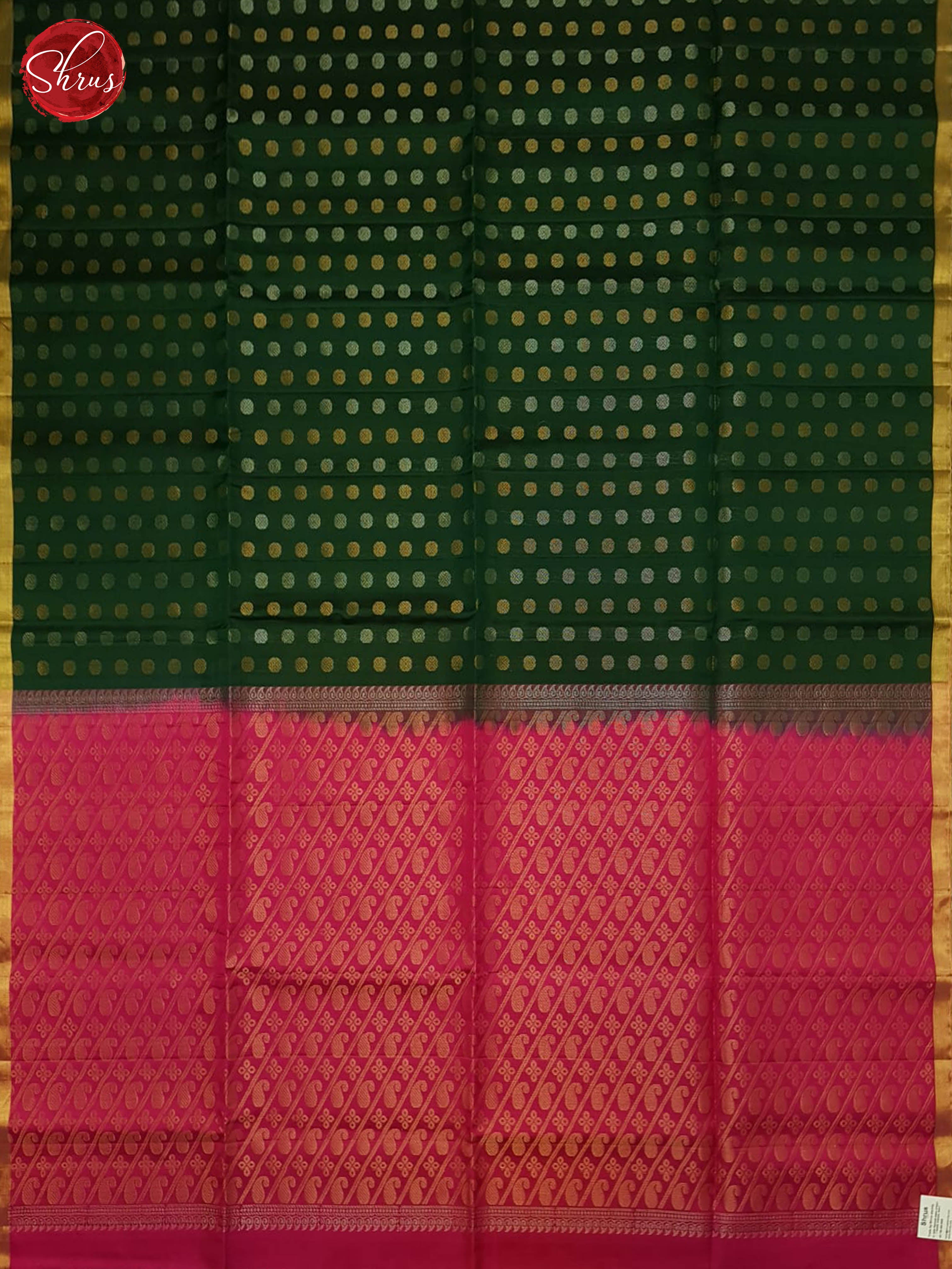 Green & Pink - Soft silk Saree - Shop on ShrusEternity.com