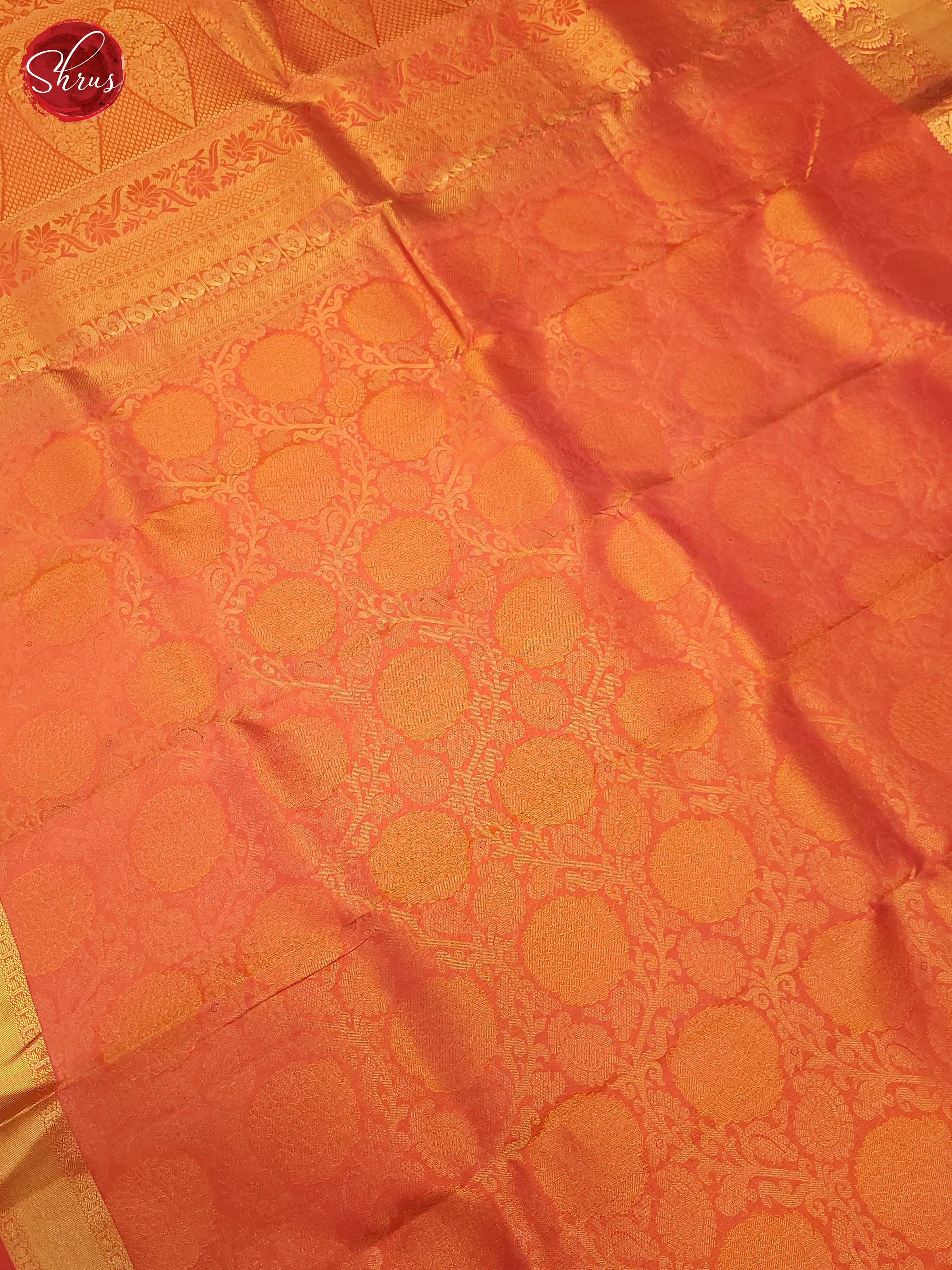 Peach(single tone)-Kanchipuram Silk saree - Shop on ShrusEternity.com