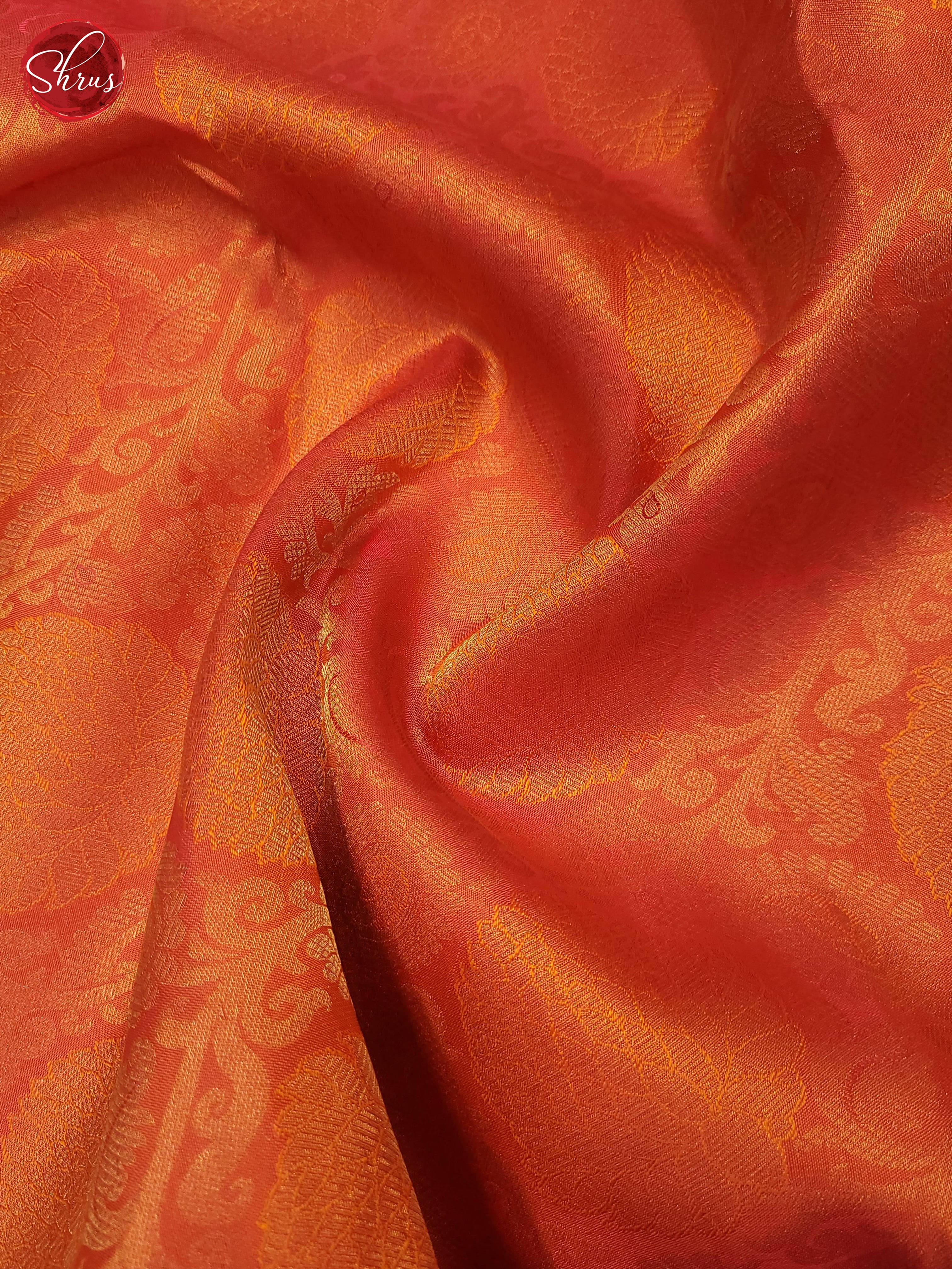 Peach(single tone)-Kanchipuram Silk saree - Shop on ShrusEternity.com