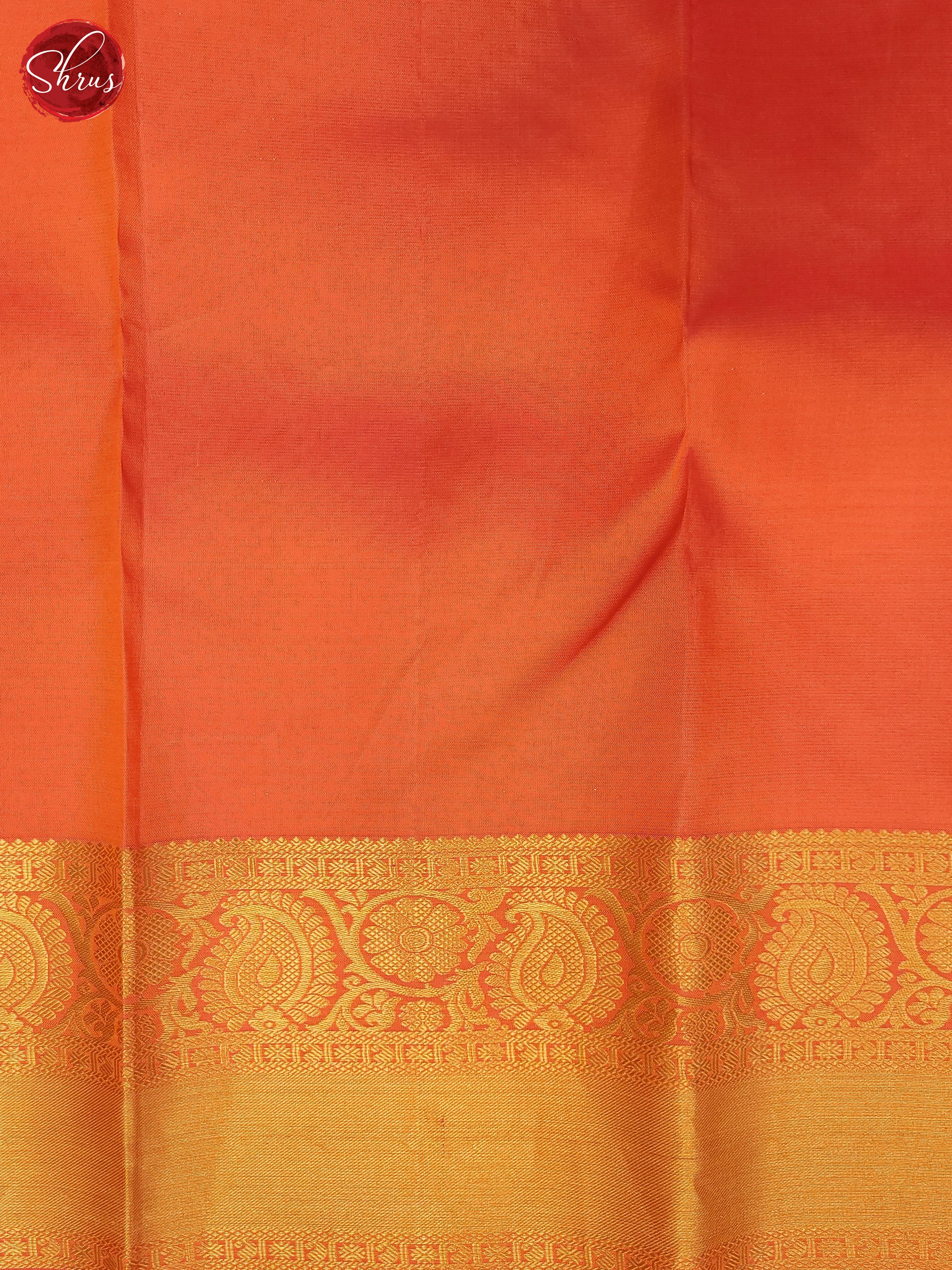 Peach(single tone)-Kanchipuram Silk saree - Shop on ShrusEternity.com