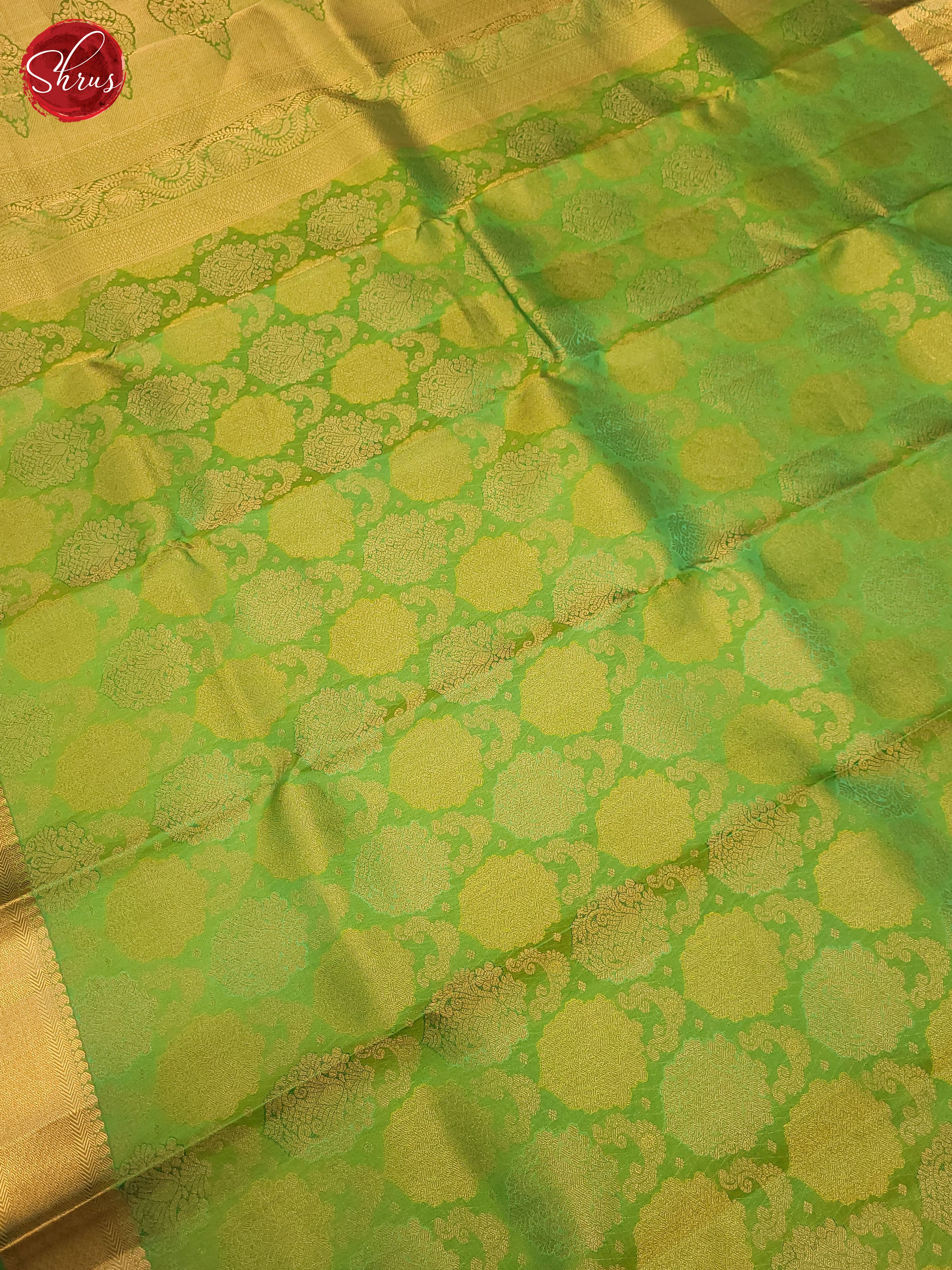 Green(single tone)-Kanchipuram Silk saree - Shop on ShrusEternity.com