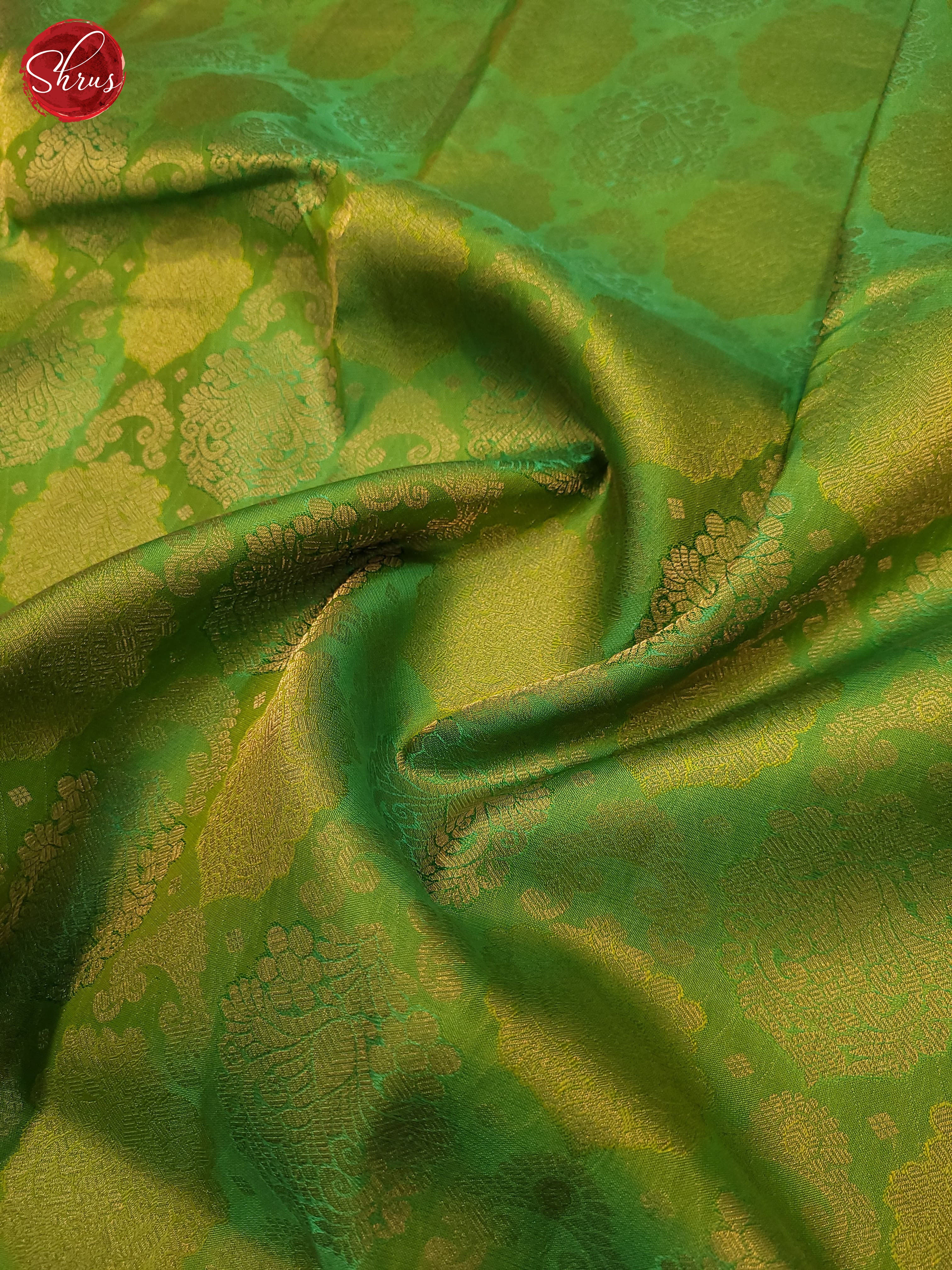 Green(single tone)-Kanchipuram Silk saree - Shop on ShrusEternity.com