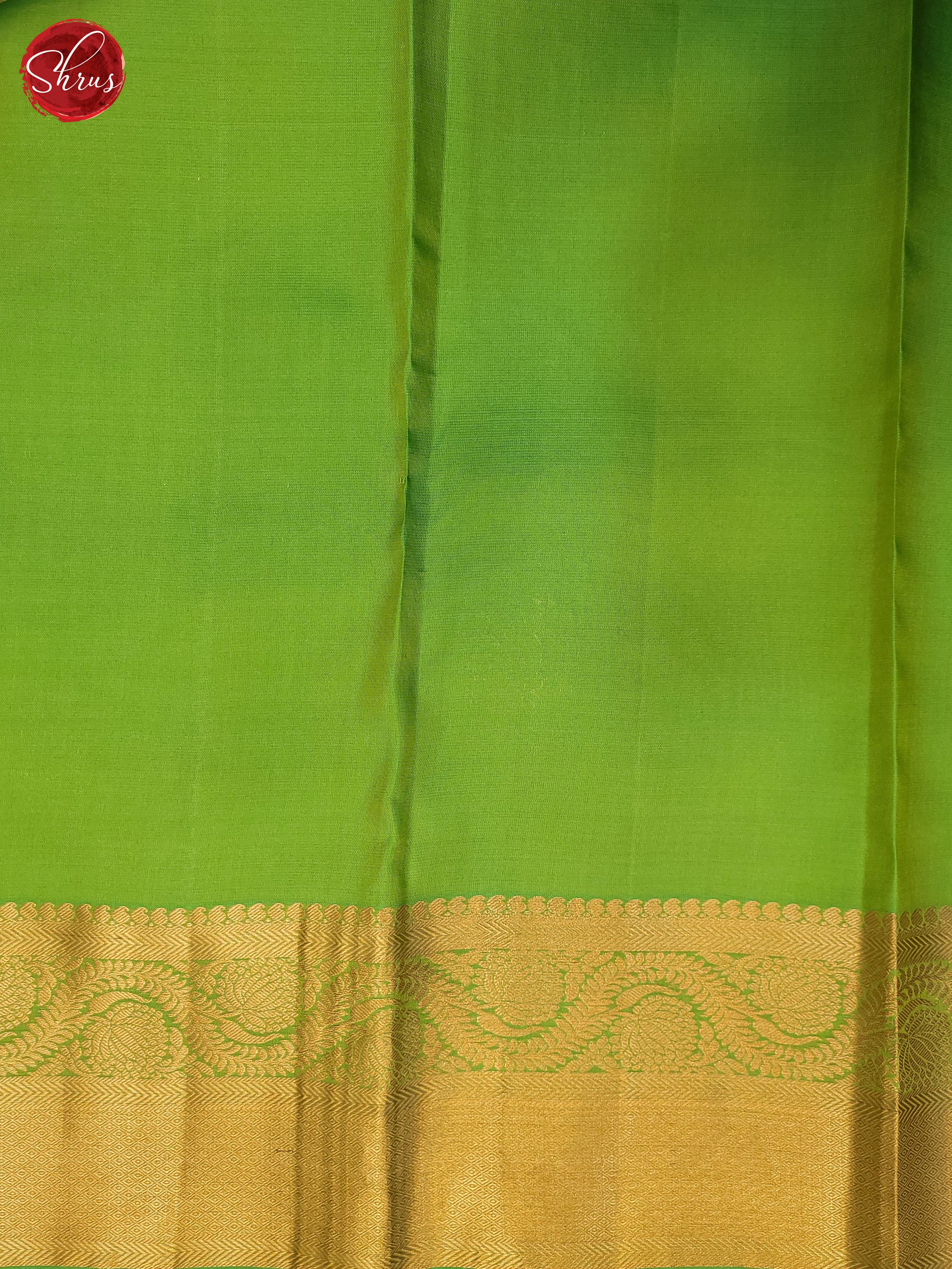 Green(single tone)-Kanchipuram Silk saree - Shop on ShrusEternity.com