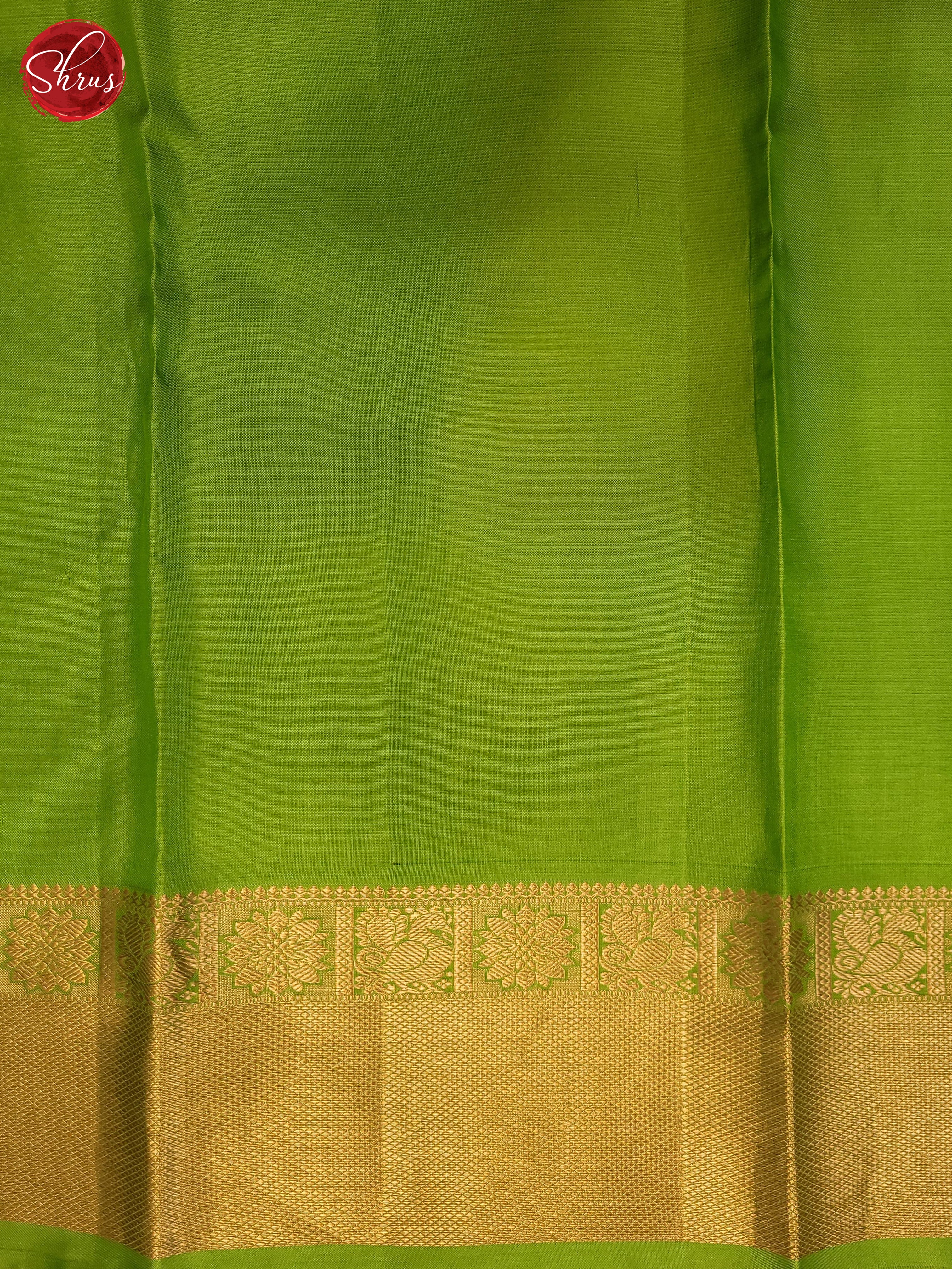Green(Single Tone)  - Kanchipuram silk Saree - Shop on ShrusEternity.com