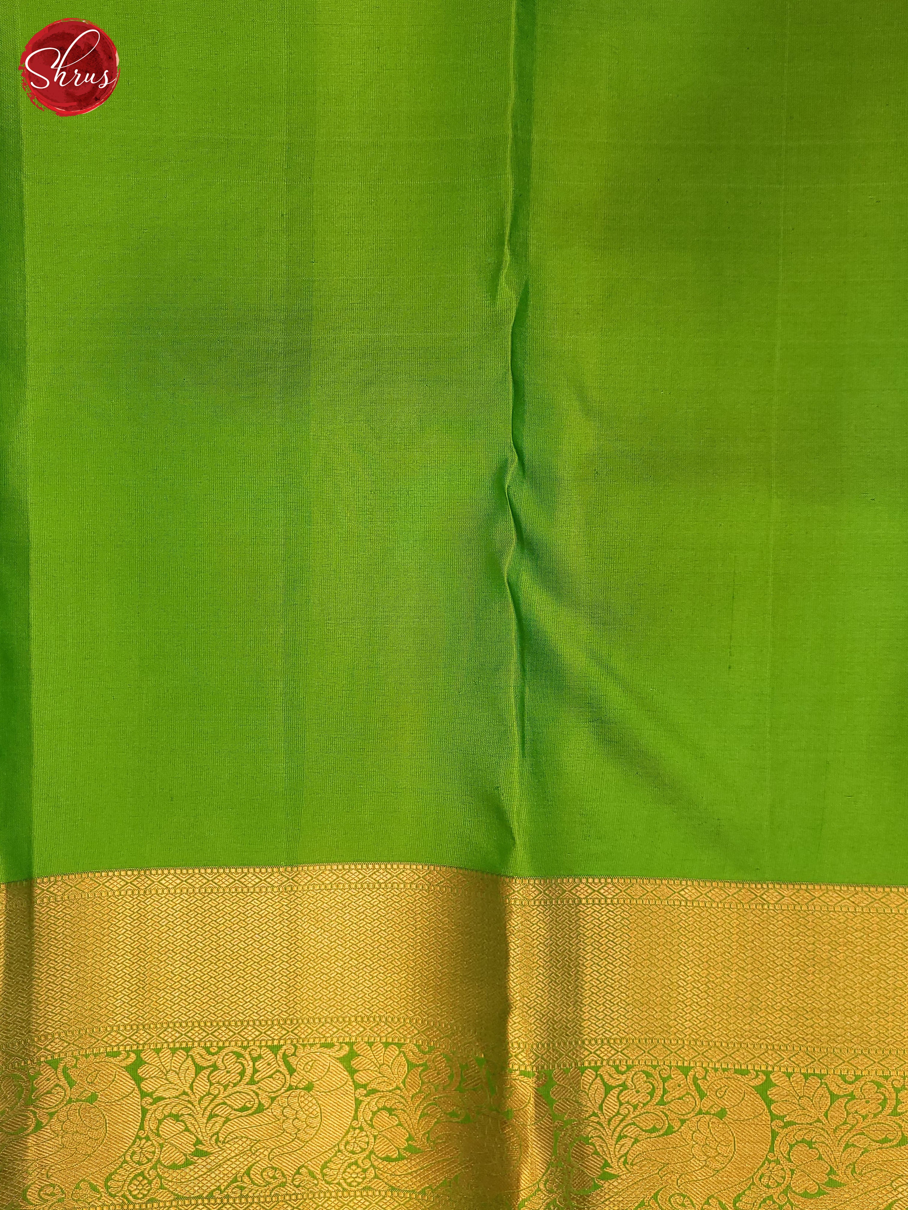 Green(single tone)-Kanchipuram silk saree - Shop on ShrusEternity.com