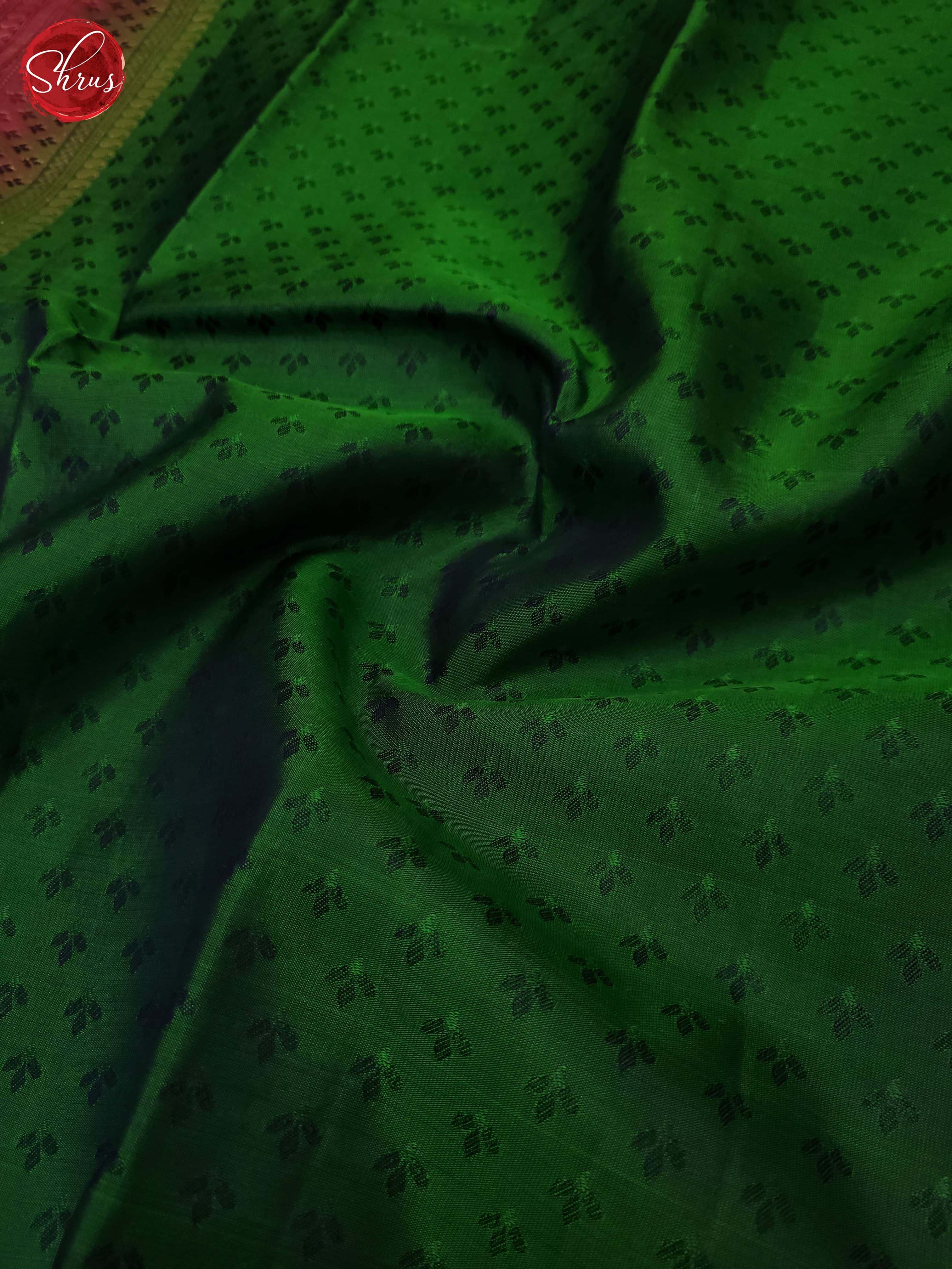 green and violet-Kanchiouram Silk saree - Shop on ShrusEternity.com