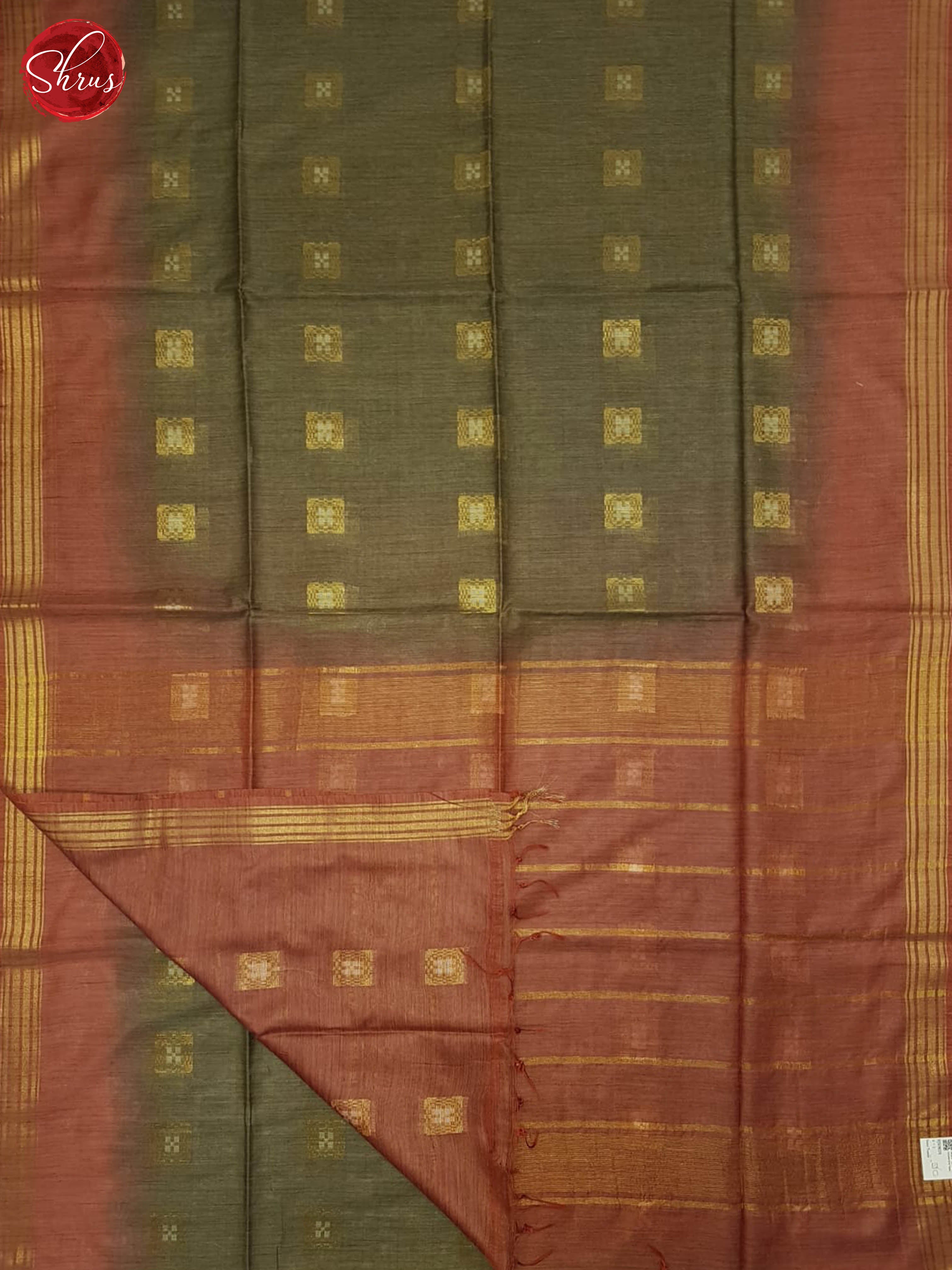 Brown & Brick - Semi Tussar Saree - Shop on ShrusEternity.com