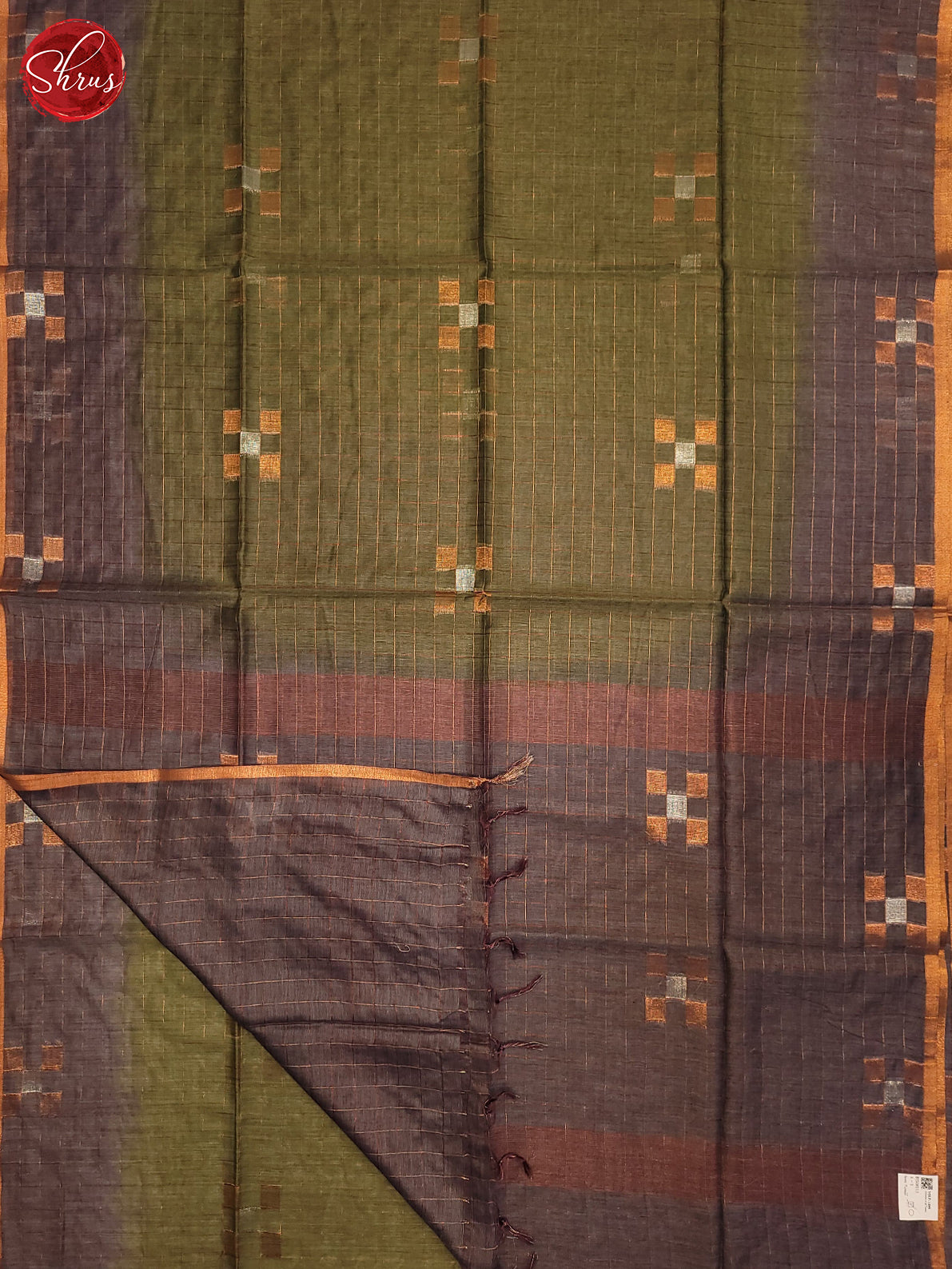 Green & Grey - Semi Tussar Saree - Shop on ShrusEternity.com