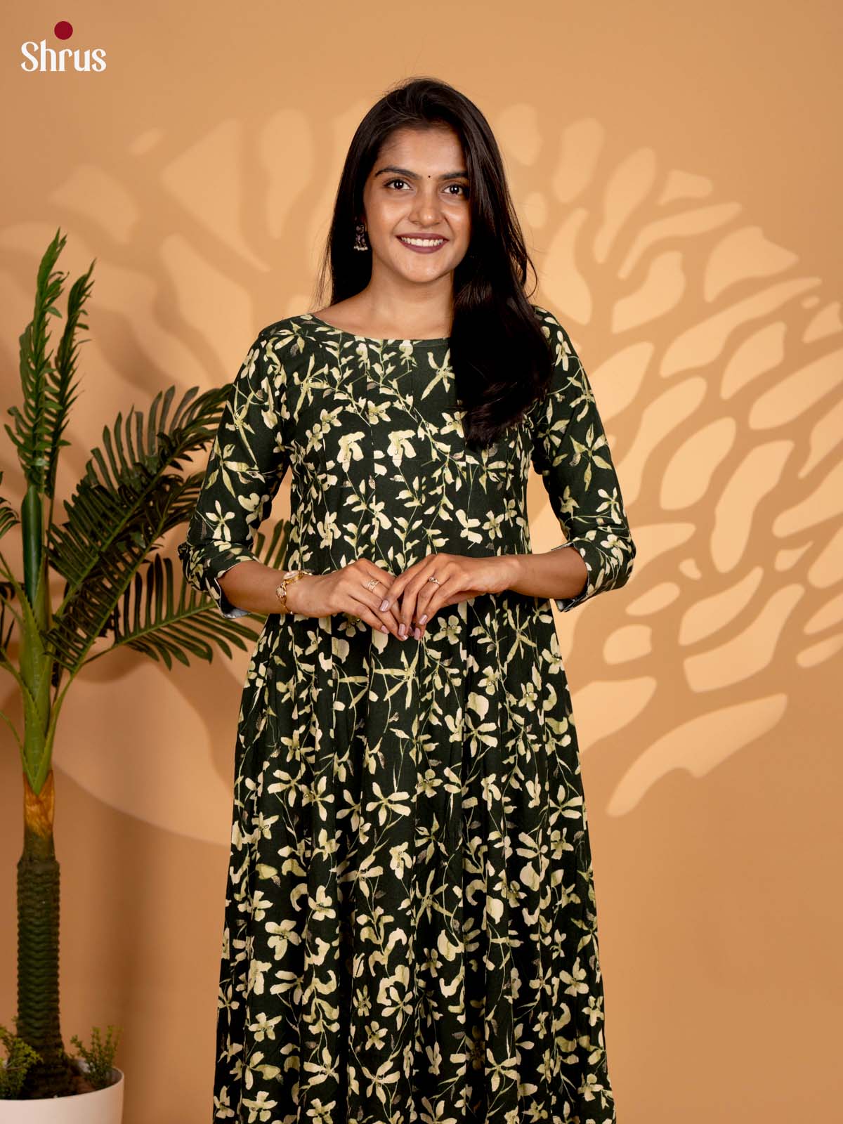 Green - Anarkali Readymade Kurti