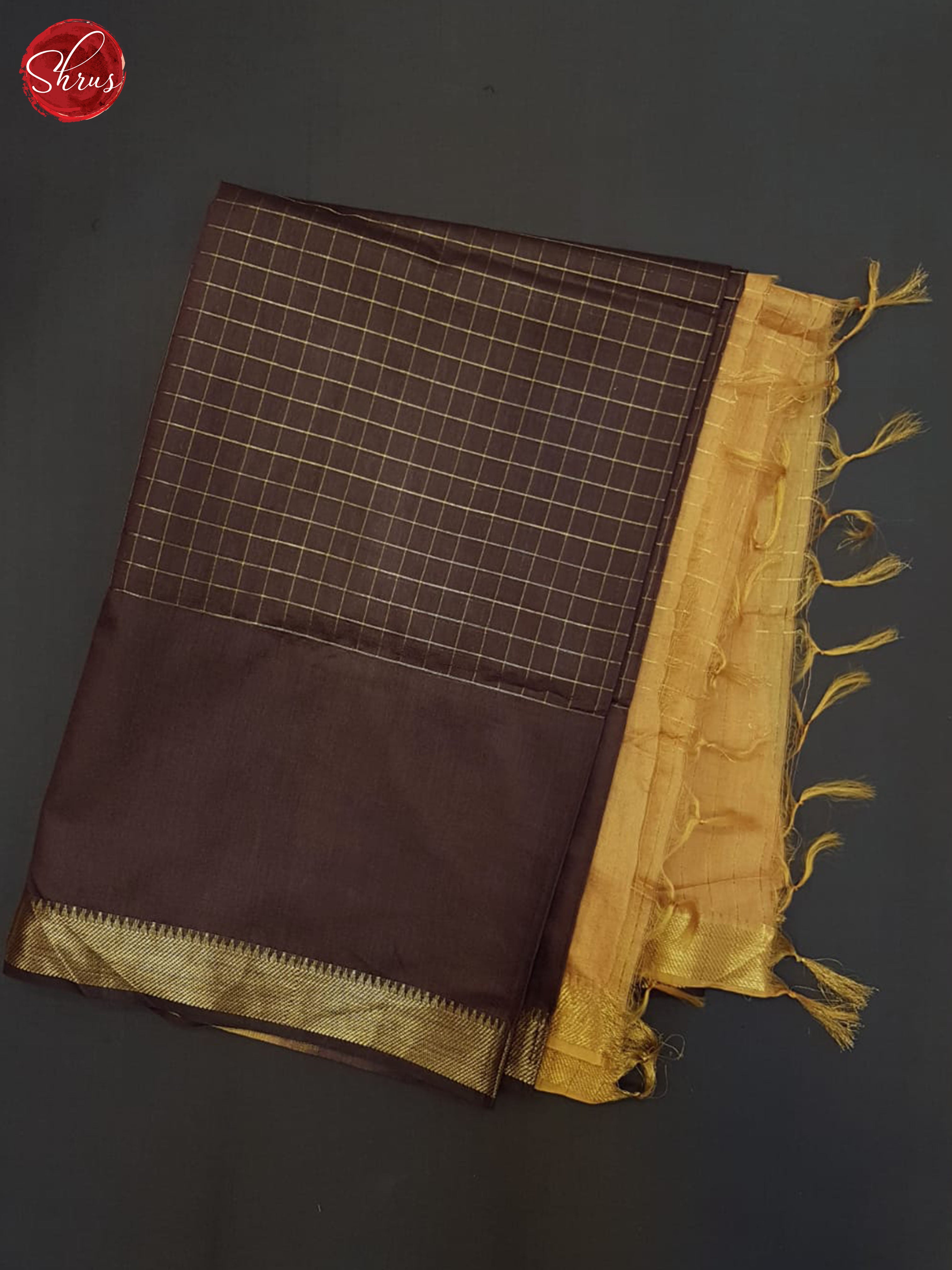 Brown & Beige - Semi Tussar Saree - Shop on ShrusEternity.com