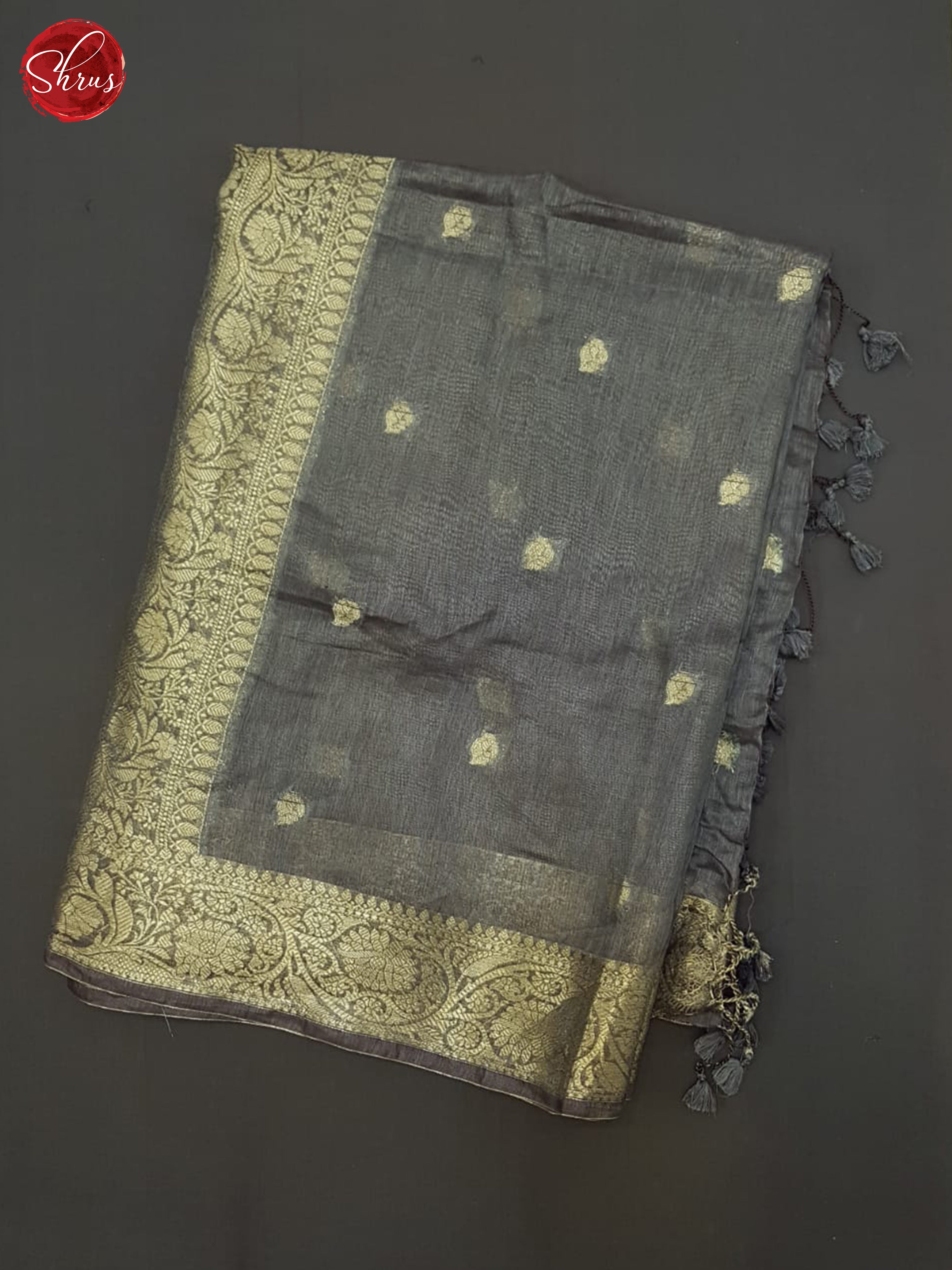 BJS09174 - Linen silk Saree - Shop on ShrusEternity.com