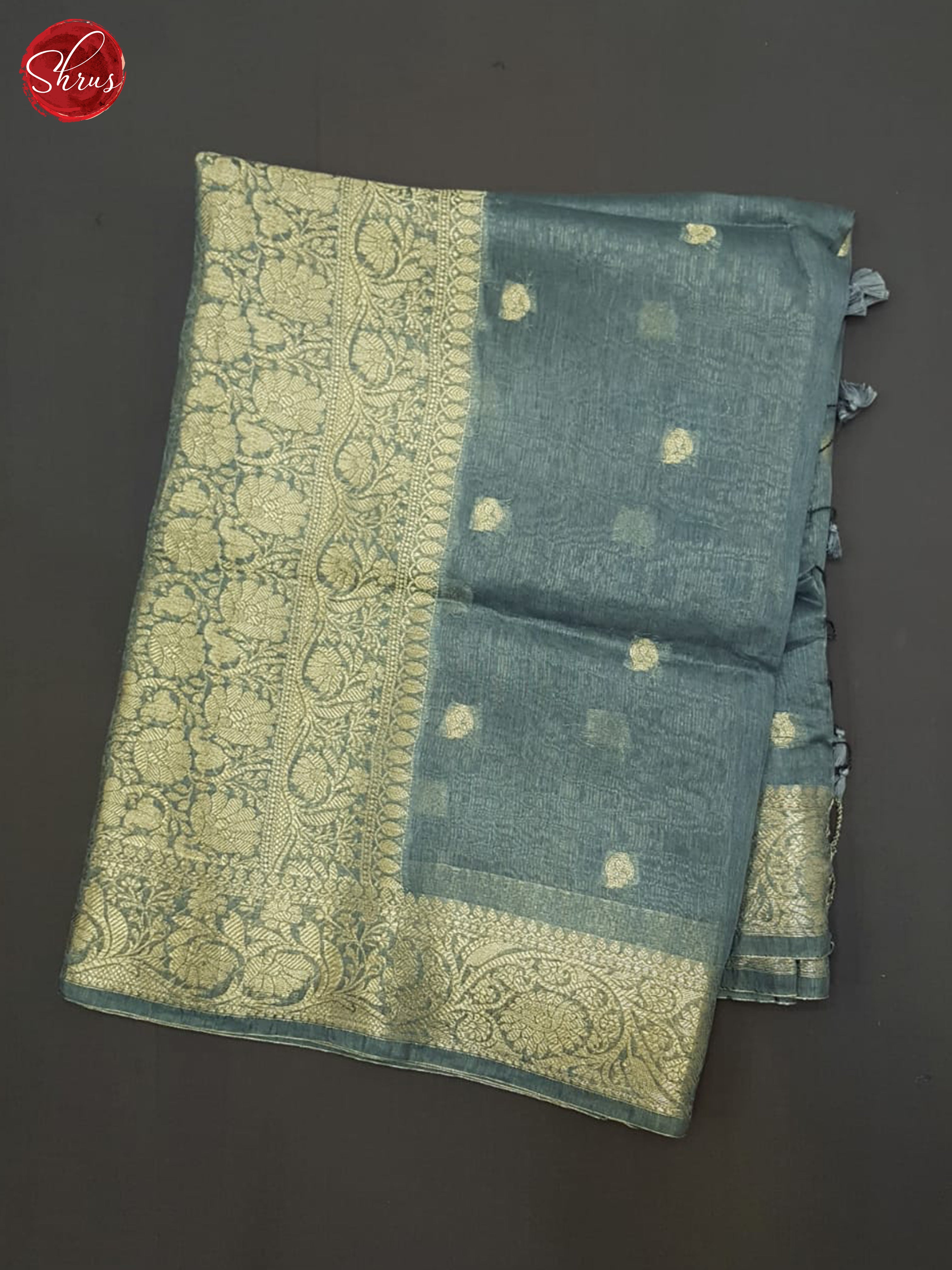 BJS09178 - Linen silk Saree - Shop on ShrusEternity.com