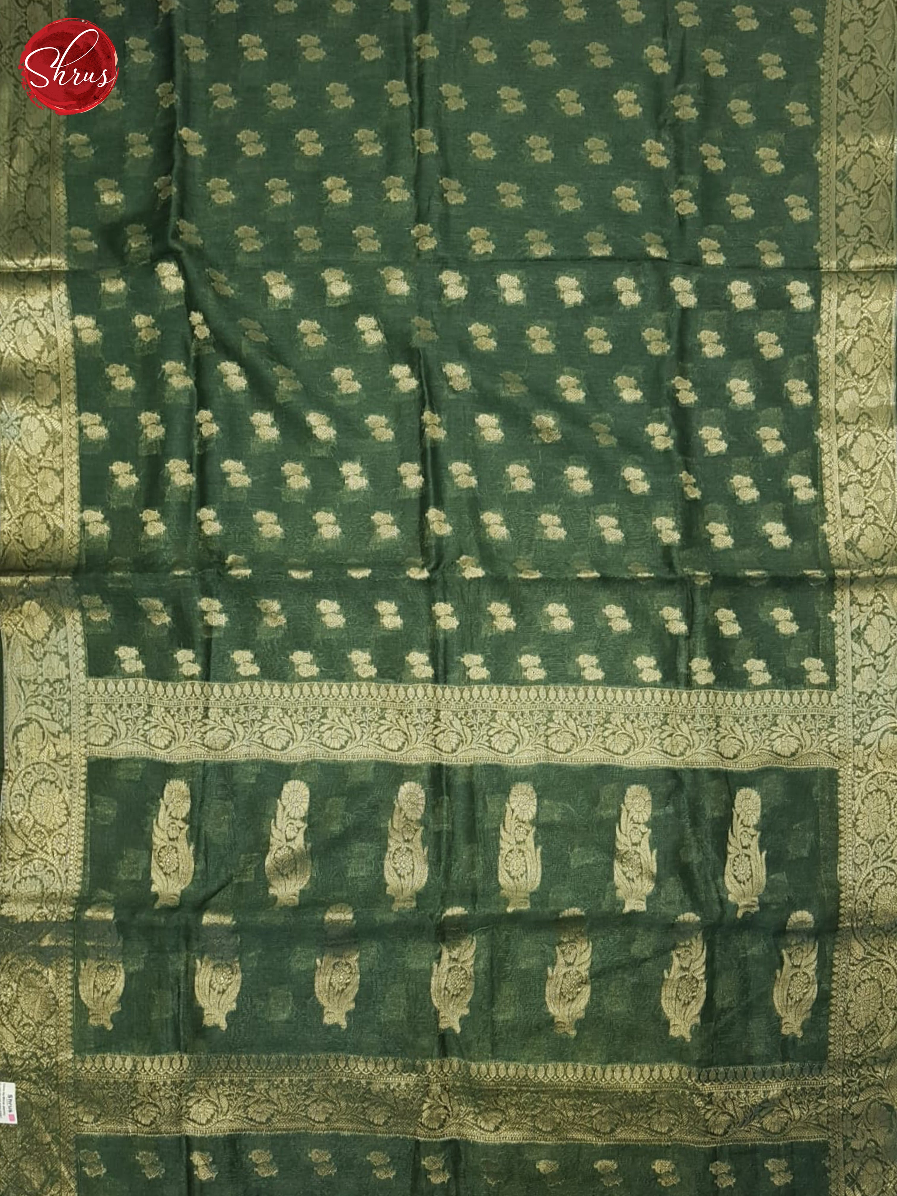 BJS09183 - Linen silk Saree - Shop on ShrusEternity.com