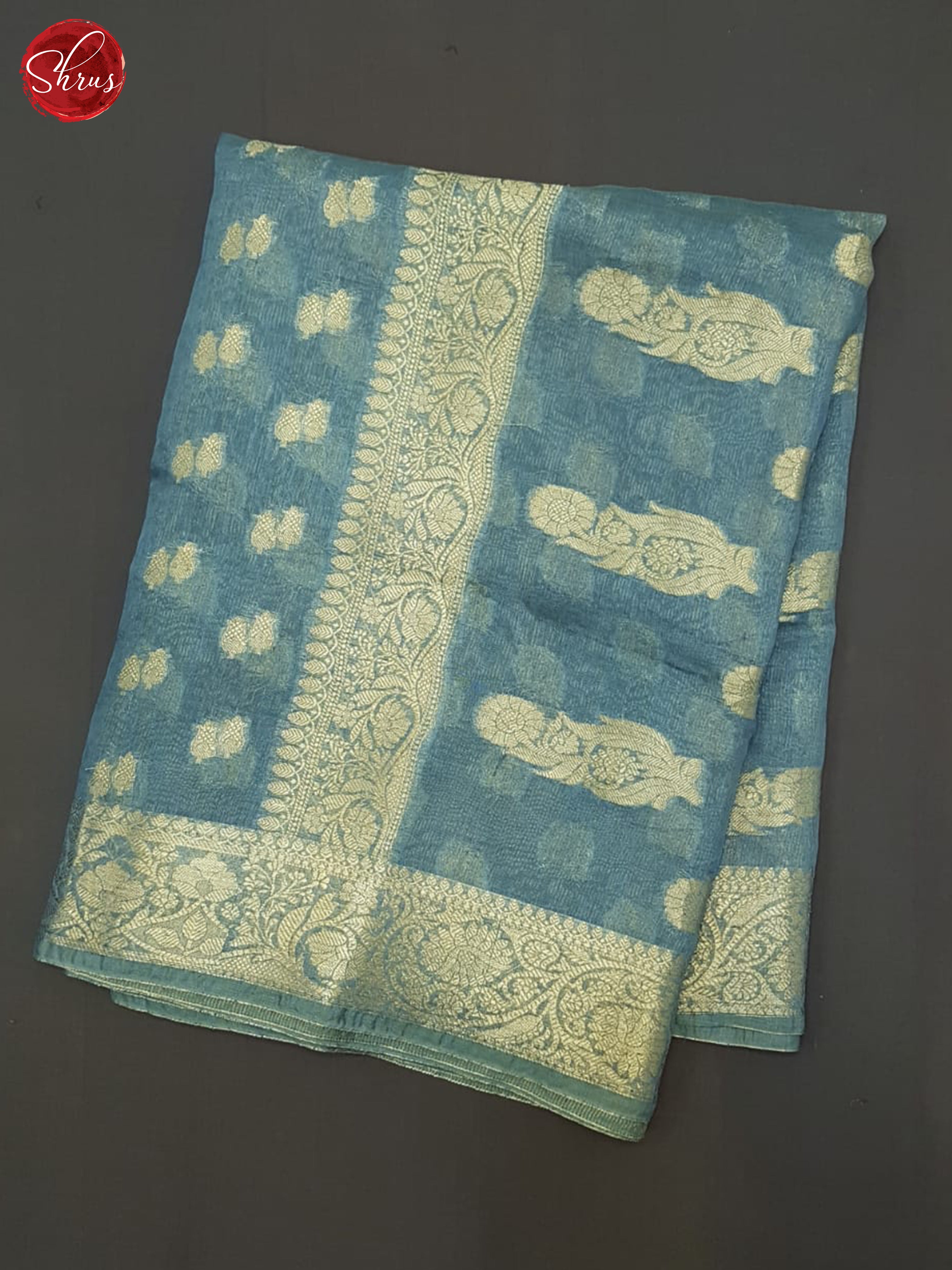 BJS09187 - Linen silk Saree - Shop on ShrusEternity.com