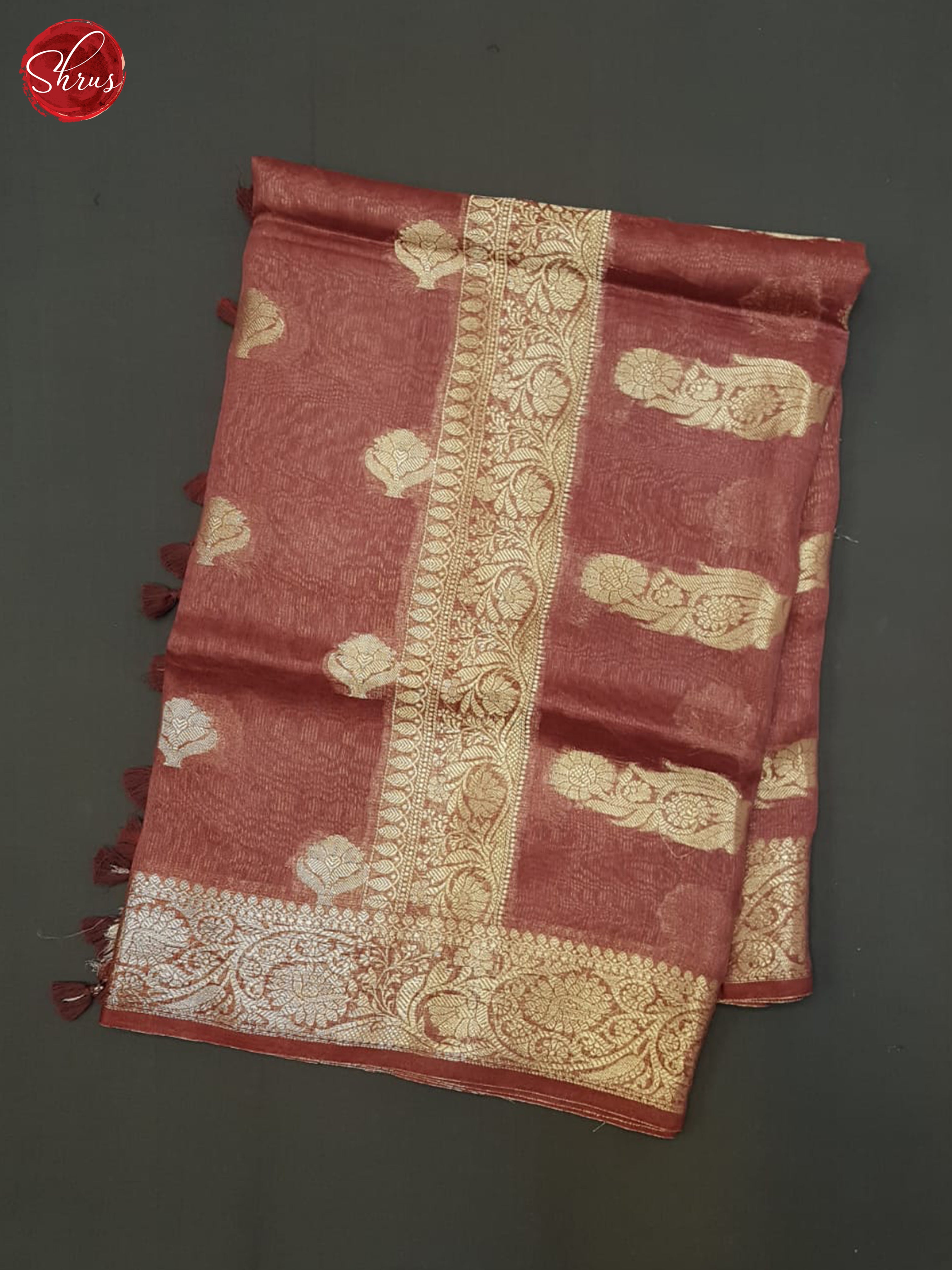 BJS09190 - Linen silk Saree - Shop on ShrusEternity.com