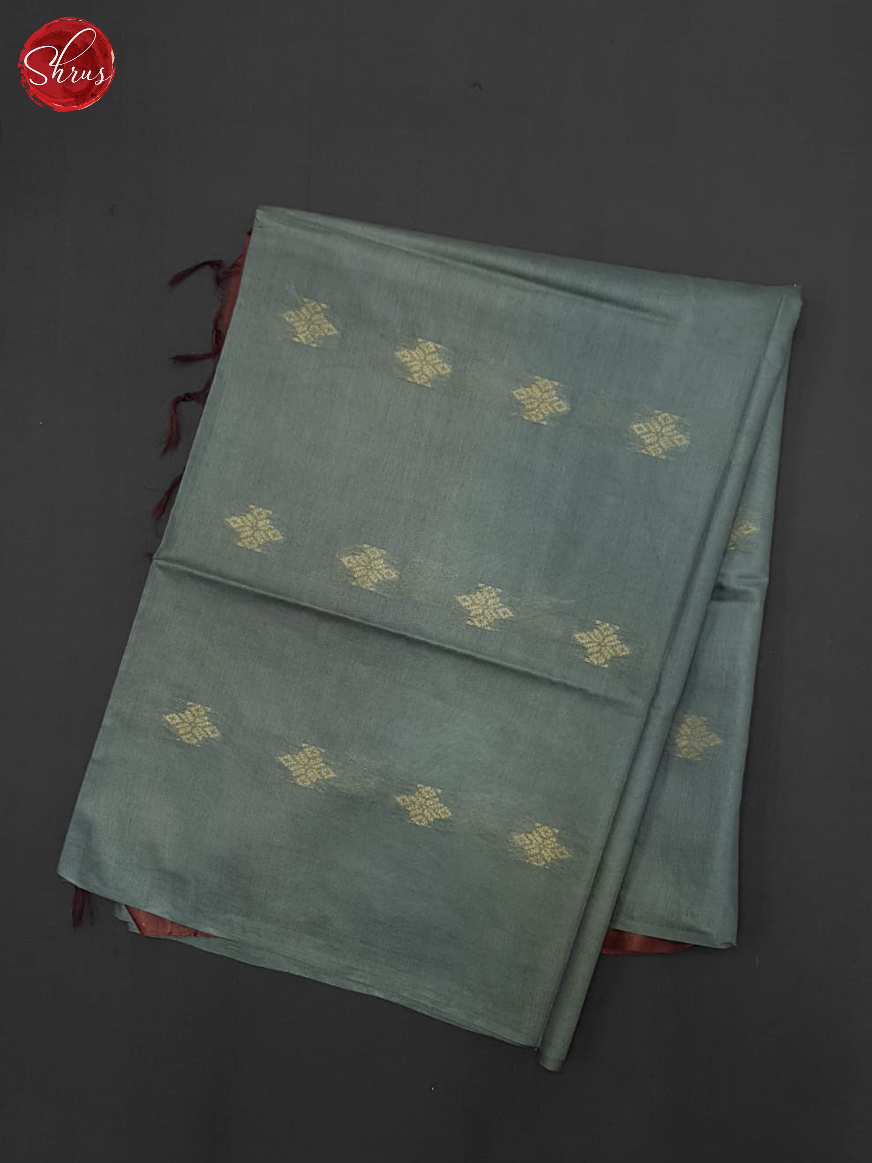 Grey & Brown - Semi Tussar Saree - Shop on ShrusEternity.com