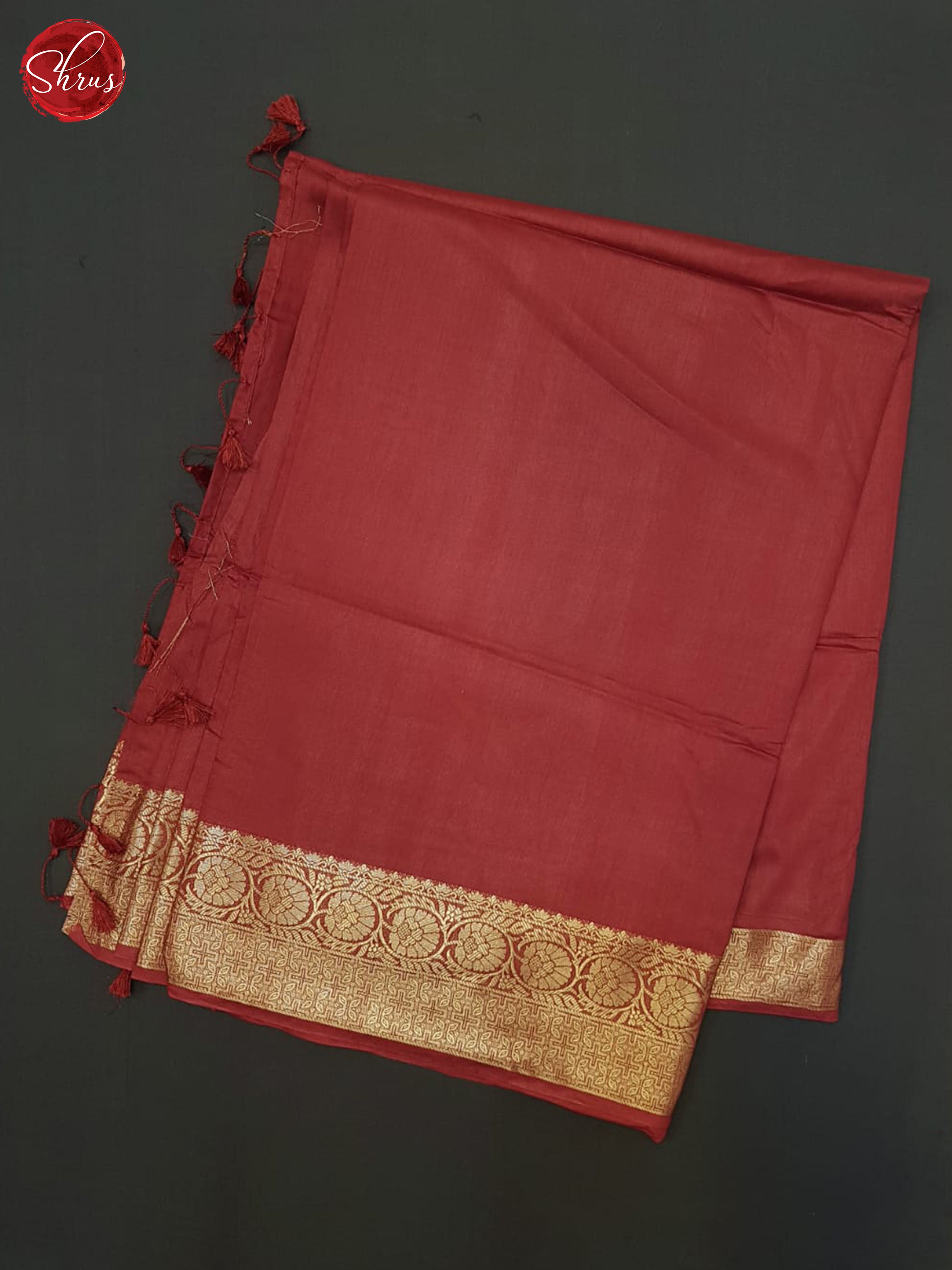 Maroon(Single Tone)- Semi Crepe Saree - Shop on ShrusEternity.com