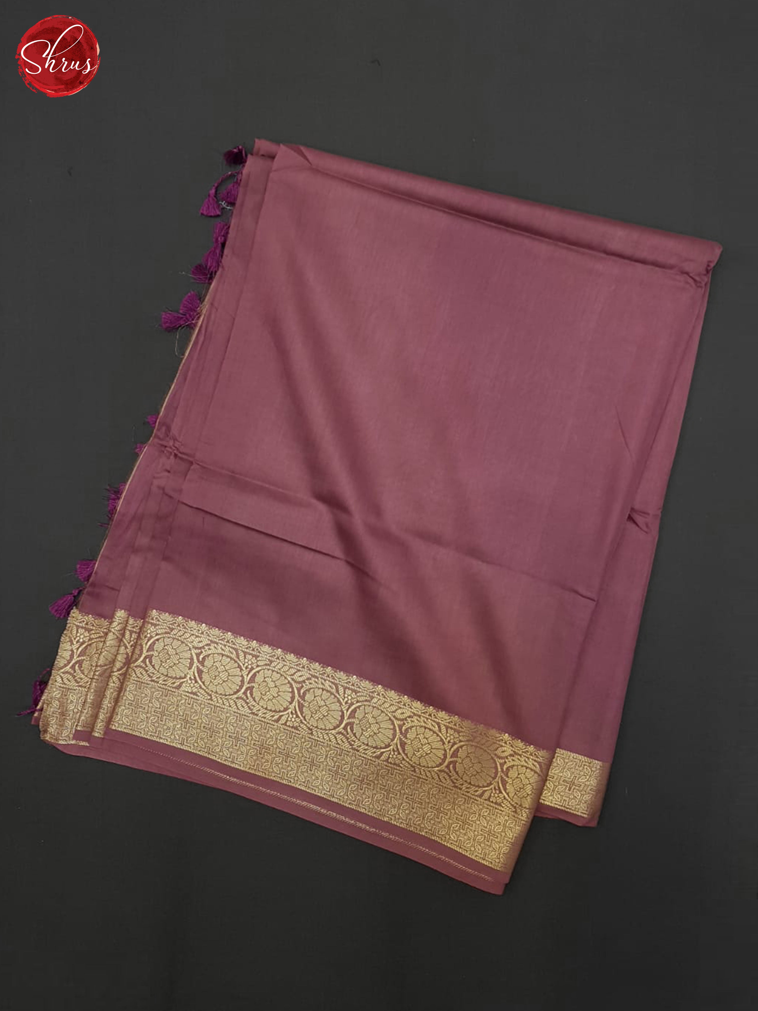 Dusty Onion Pink(Single Tone) - Semi Crepe Saree - Shop on ShrusEternity.com